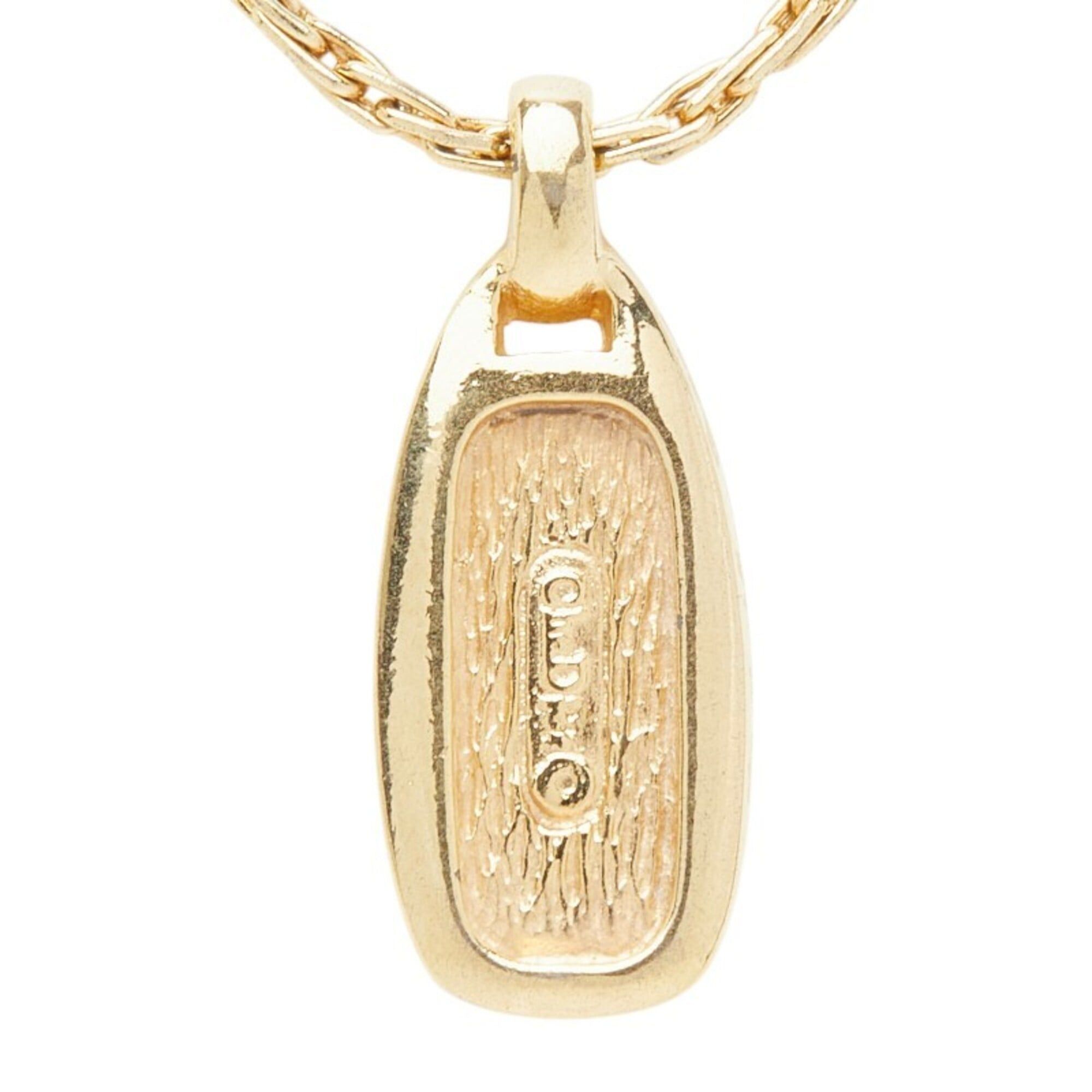 Dior Christian Dior Dior Logo Necklace, Gold Plated, Women's Size ONE SIZE - 3 Thumbnail