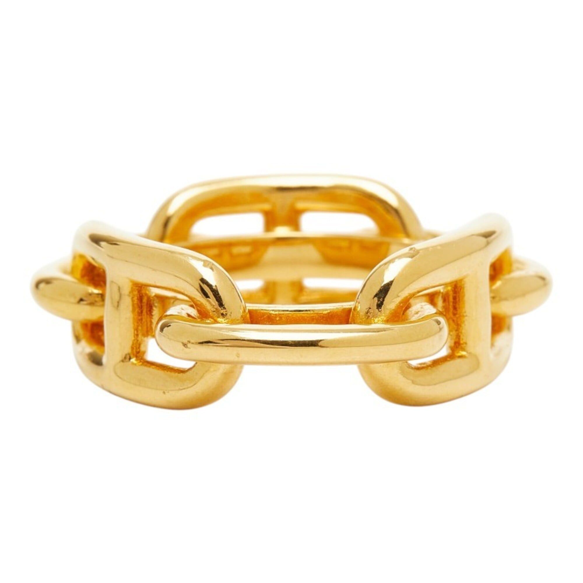 Hermes Hermes Lucadet Chaine d'Ancre Scarf Muffler Ring Gold Plated Women's HERMES Size ONE SIZE - 3 Thumbnail