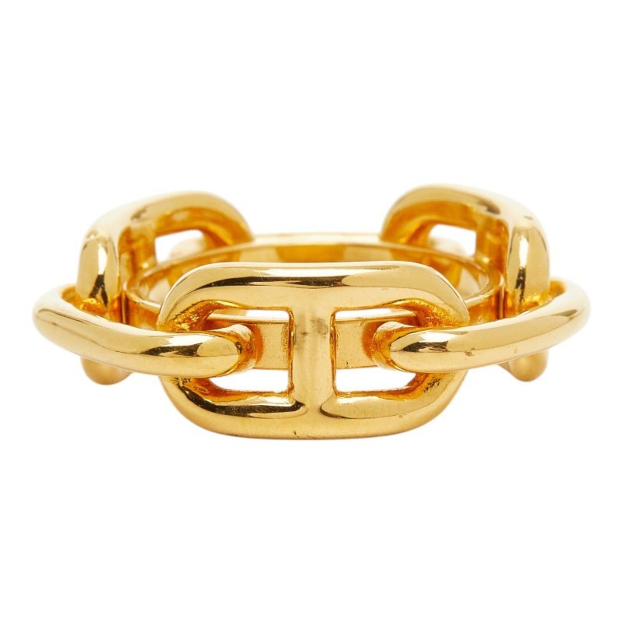 Hermes Hermes Lucadet Chaine d'Ancre Scarf Muffler Ring Gold Plated Women's HERMES Size ONE SIZE - 2 Thumbnail