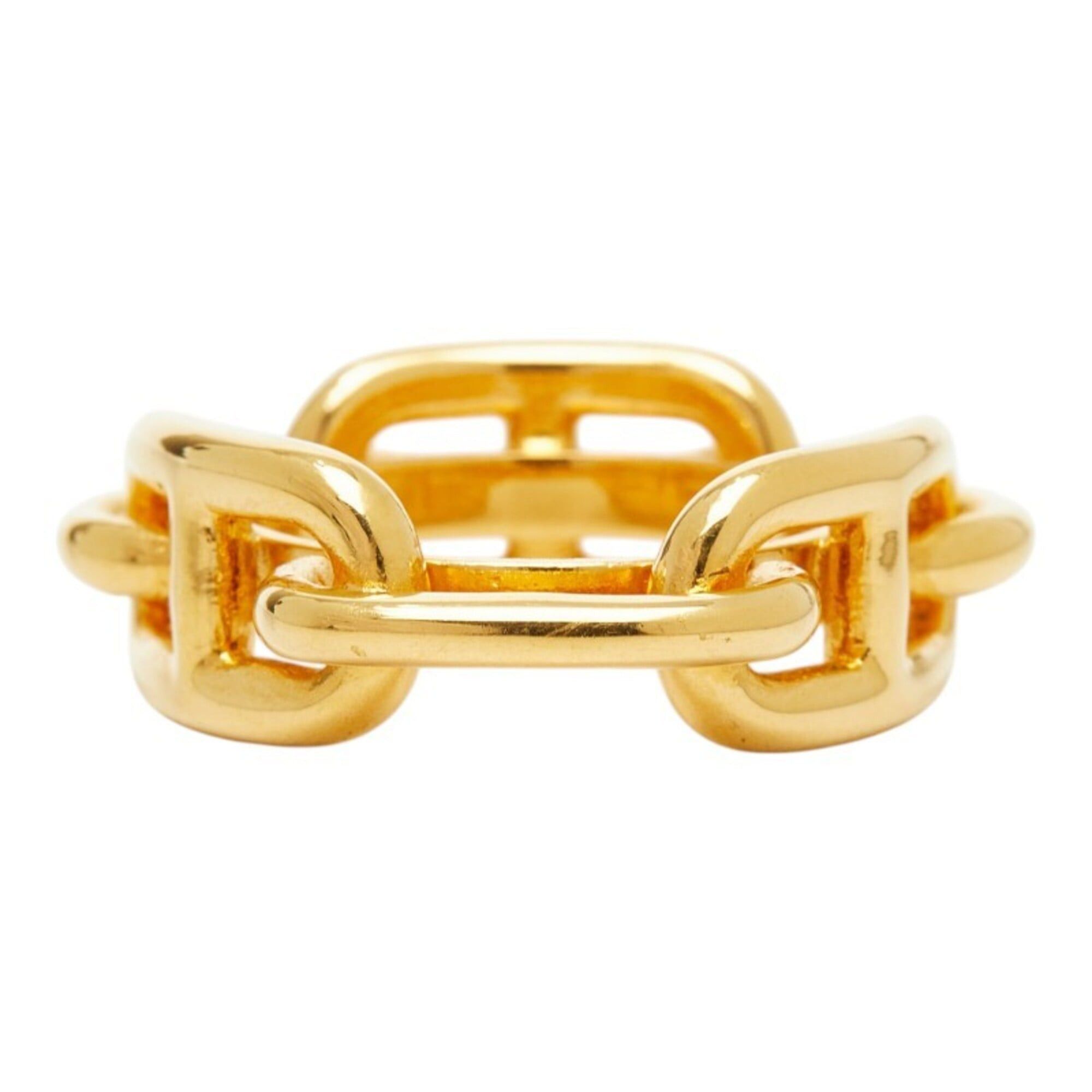 Hermes Hermes Lucadet Chaine d'Ancre Scarf Muffler Ring Gold Plated Women's HERMES Size ONE SIZE - 4 Thumbnail