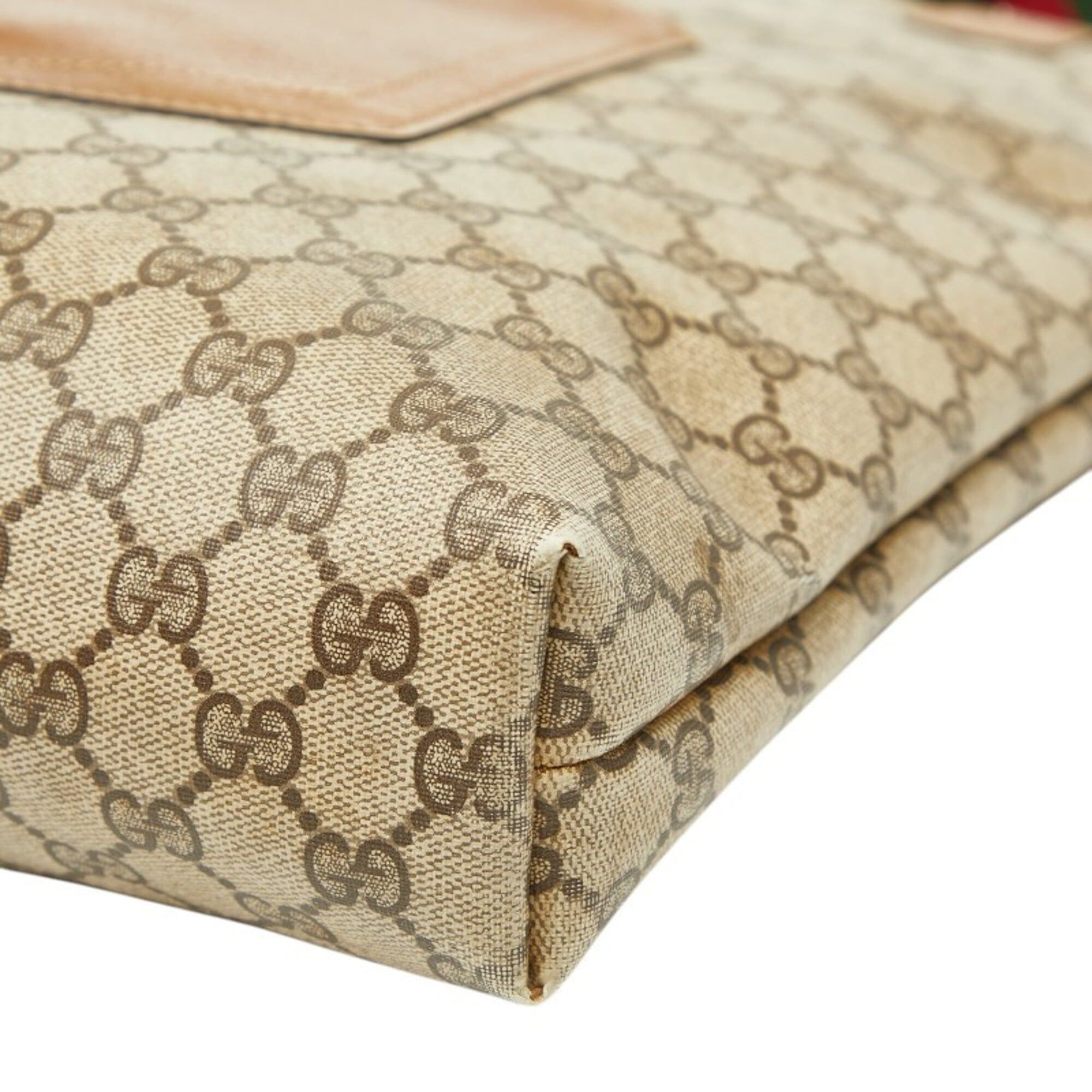 Gucci Gucci Sherry Line Old GG Supreme Handbag Tote Bag Shoulder Brown Leather Women's GUCCI Size ONE SIZE - 4 Thumbnail