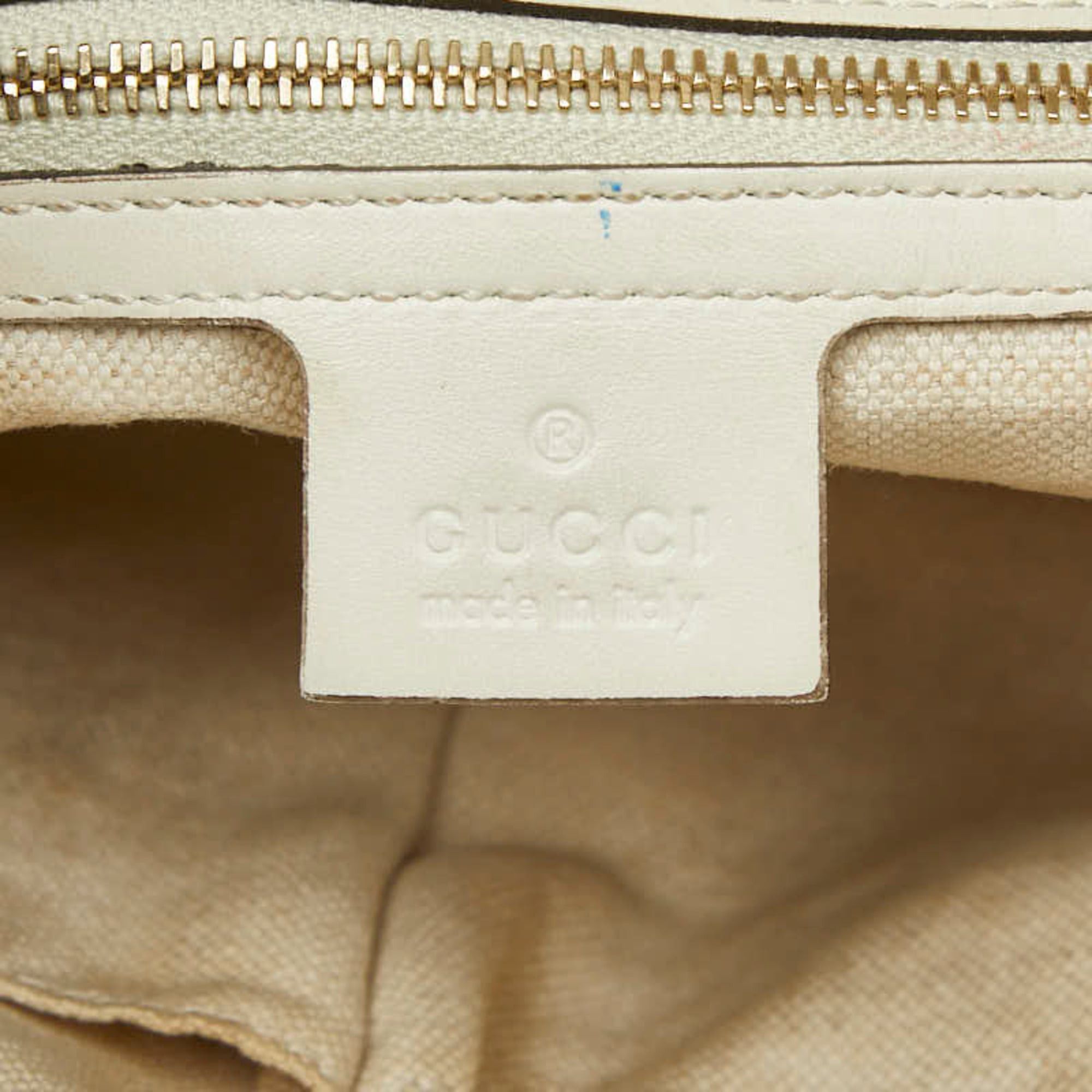 Gucci Gucci Craft Japan Limited Edition Handbag Tote Bag Shoulder 269878 White Beige Canvas Leather Women's GUCCI Size ONE SIZE - 12 Thumbnail
