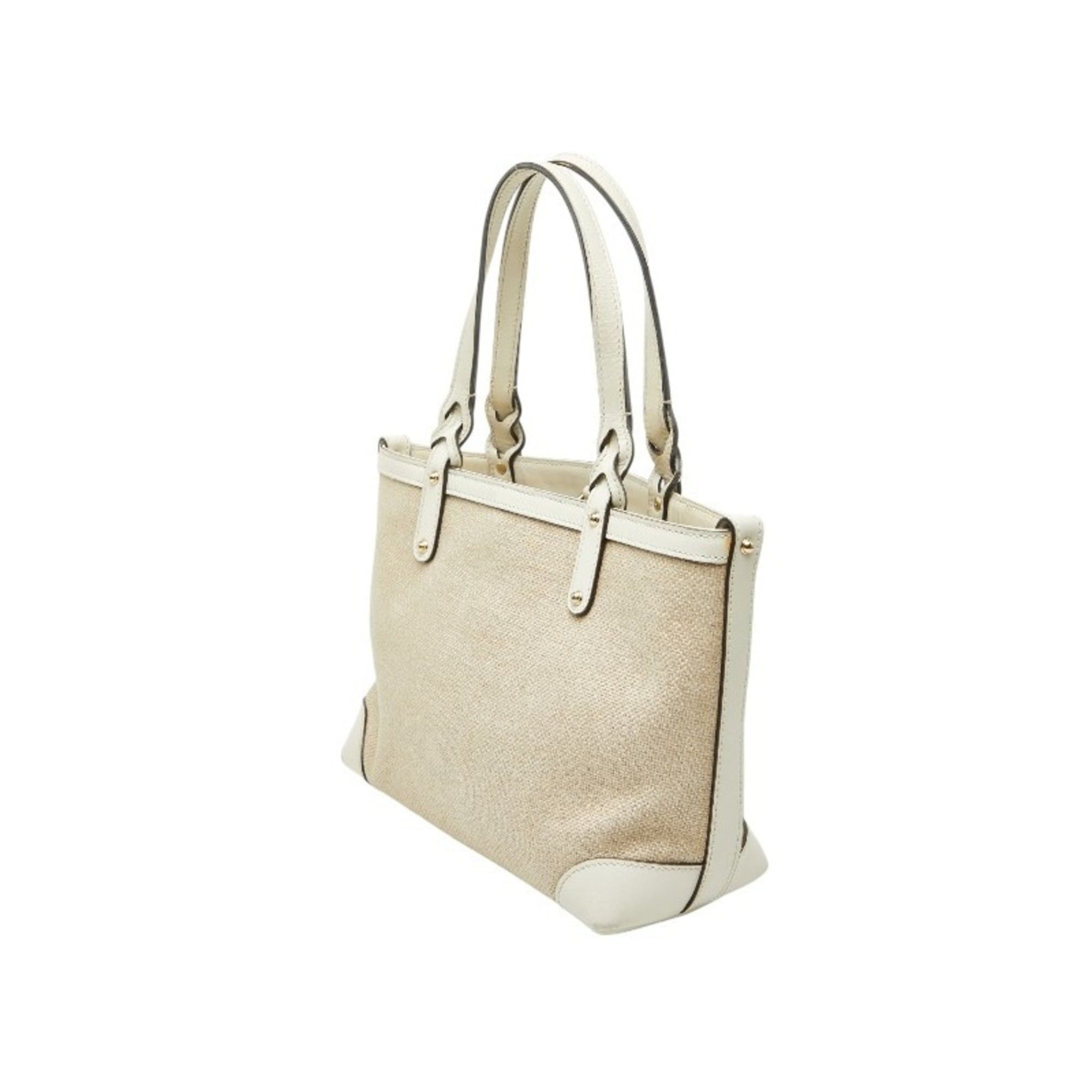 Gucci Gucci Craft Japan Limited Edition Handbag Tote Bag Shoulder 269878 White Beige Canvas Leather Women's GUCCI Size ONE SIZE - 2 Thumbnail