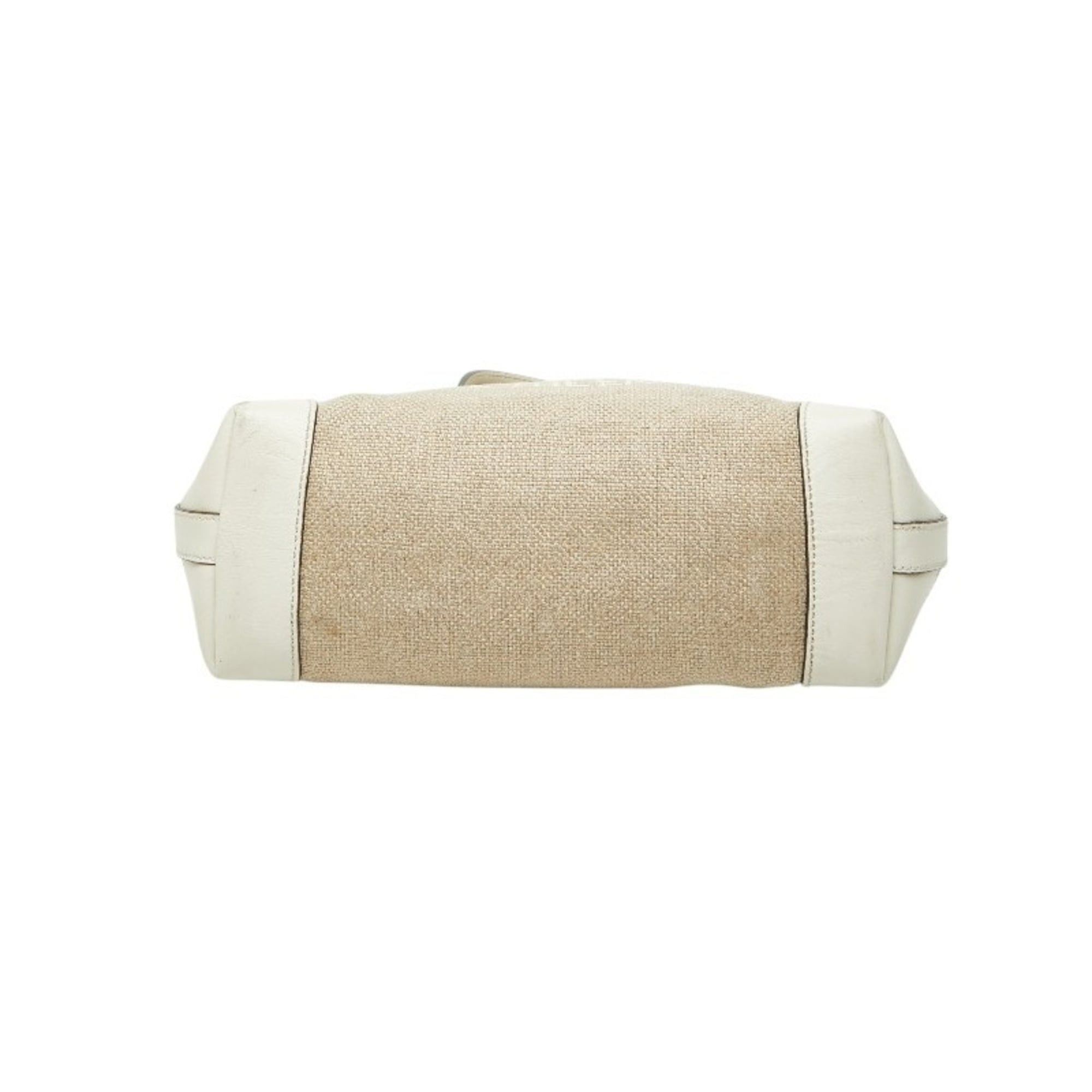 Gucci Gucci Craft Japan Limited Edition Handbag Tote Bag Shoulder 269878 White Beige Canvas Leather Women's GUCCI Size ONE SIZE - 3 Thumbnail