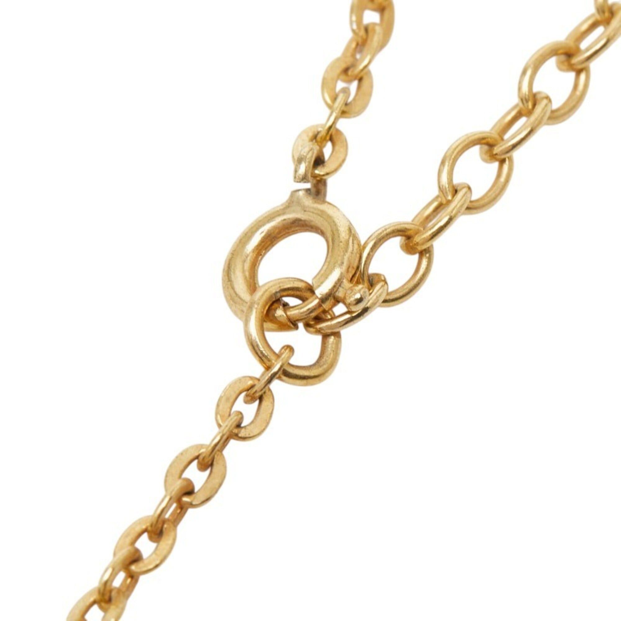 Dior Christian Dior Dior Logo Necklace, Gold Plated, Women's Size ONE SIZE - 5 Thumbnail