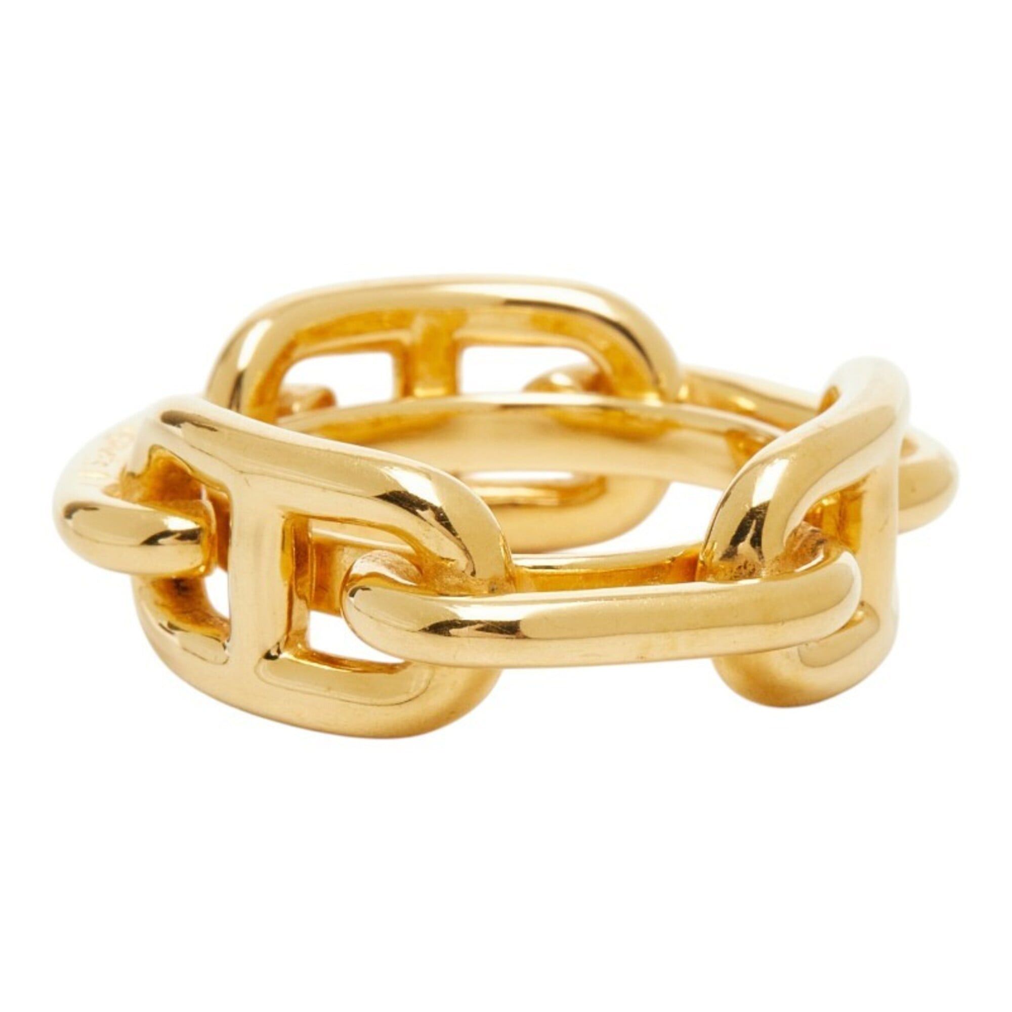 Hermes Hermes Lucadet Chaine d'Ancre Scarf Muffler Ring Gold Plated Women's HERMES Size ONE SIZE - 3 Thumbnail