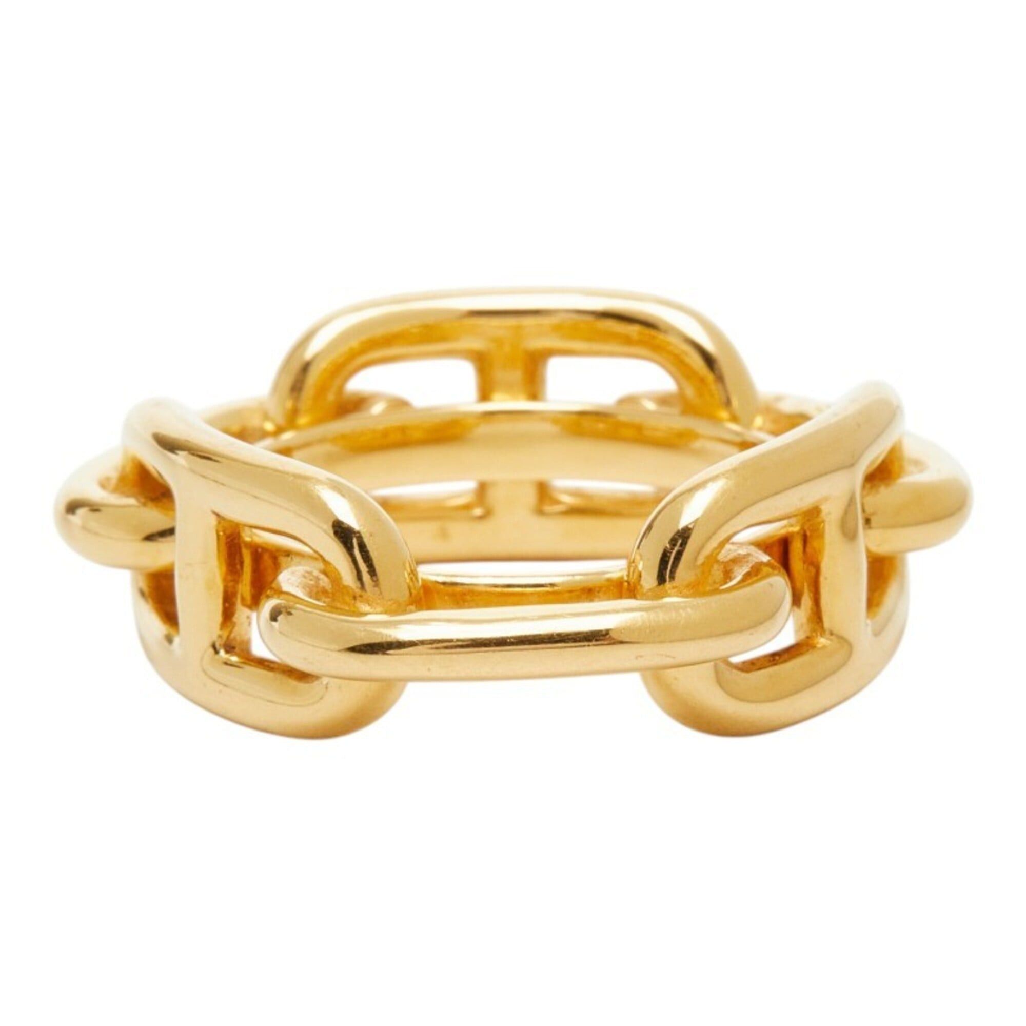 Hermes Hermes Lucadet Chaine d'Ancre Scarf Muffler Ring Gold Plated Women's HERMES Size ONE SIZE - 4 Thumbnail