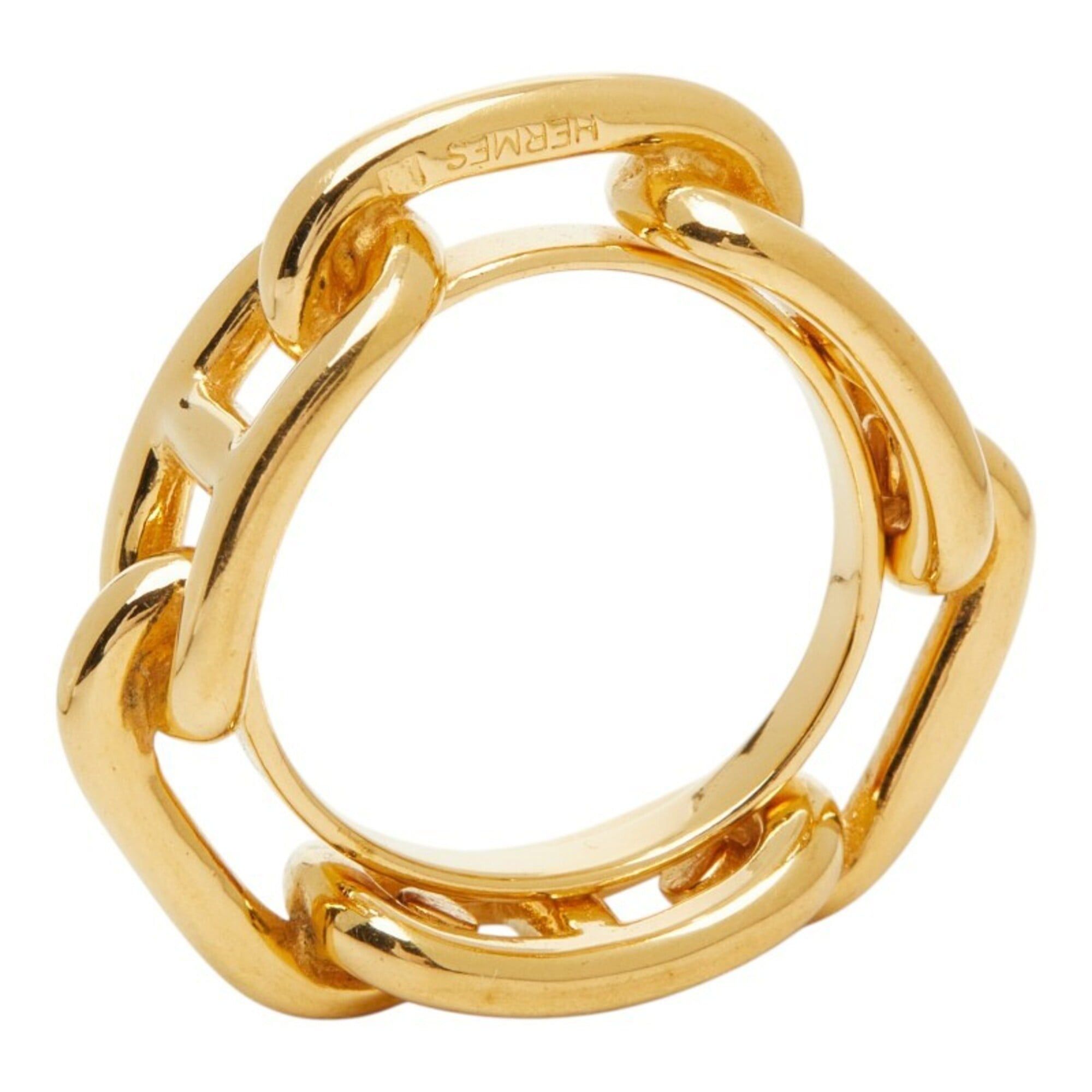 Hermes Hermes Lucadet Chaine d'Ancre Scarf Muffler Ring Gold Plated Women's HERMES Size ONE SIZE - 5 Thumbnail