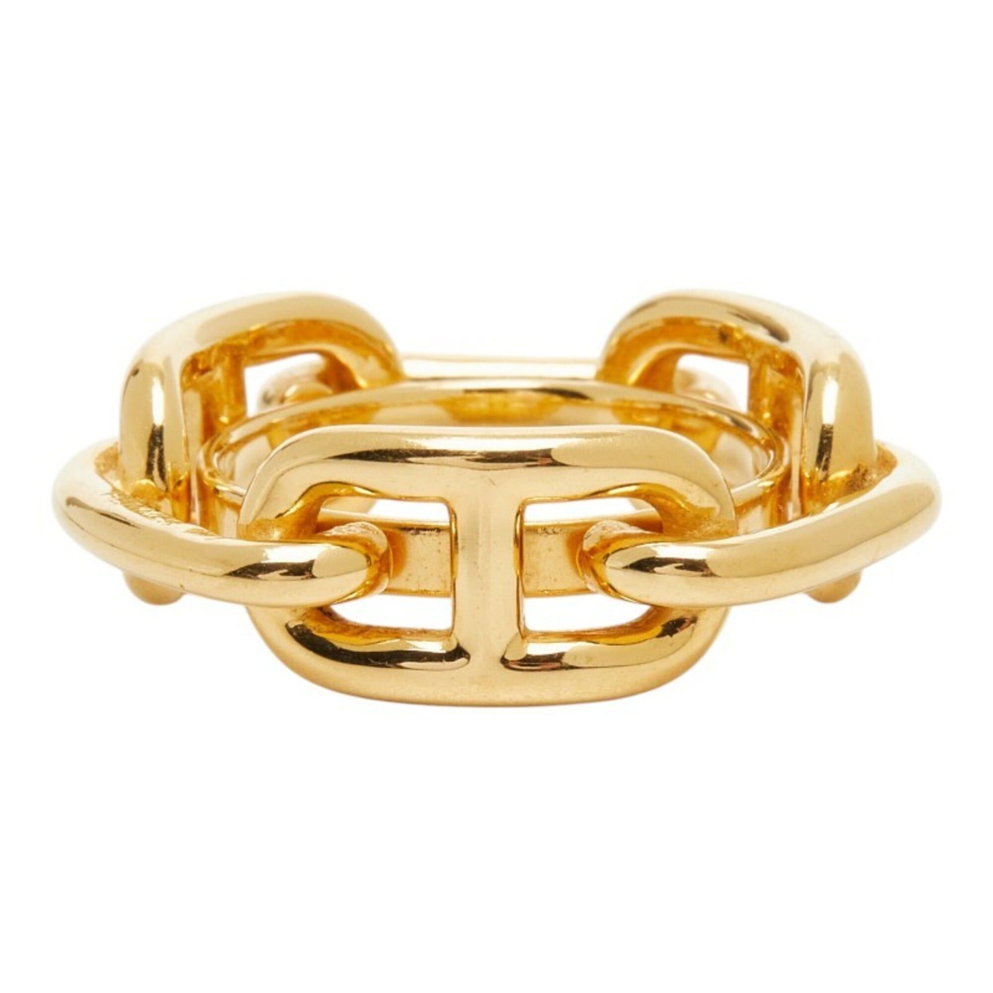 Hermes Hermes Lucadet Chaine d'Ancre Scarf Muffler Ring Gold Plated Women's HERMES Size ONE SIZE - 2 Thumbnail