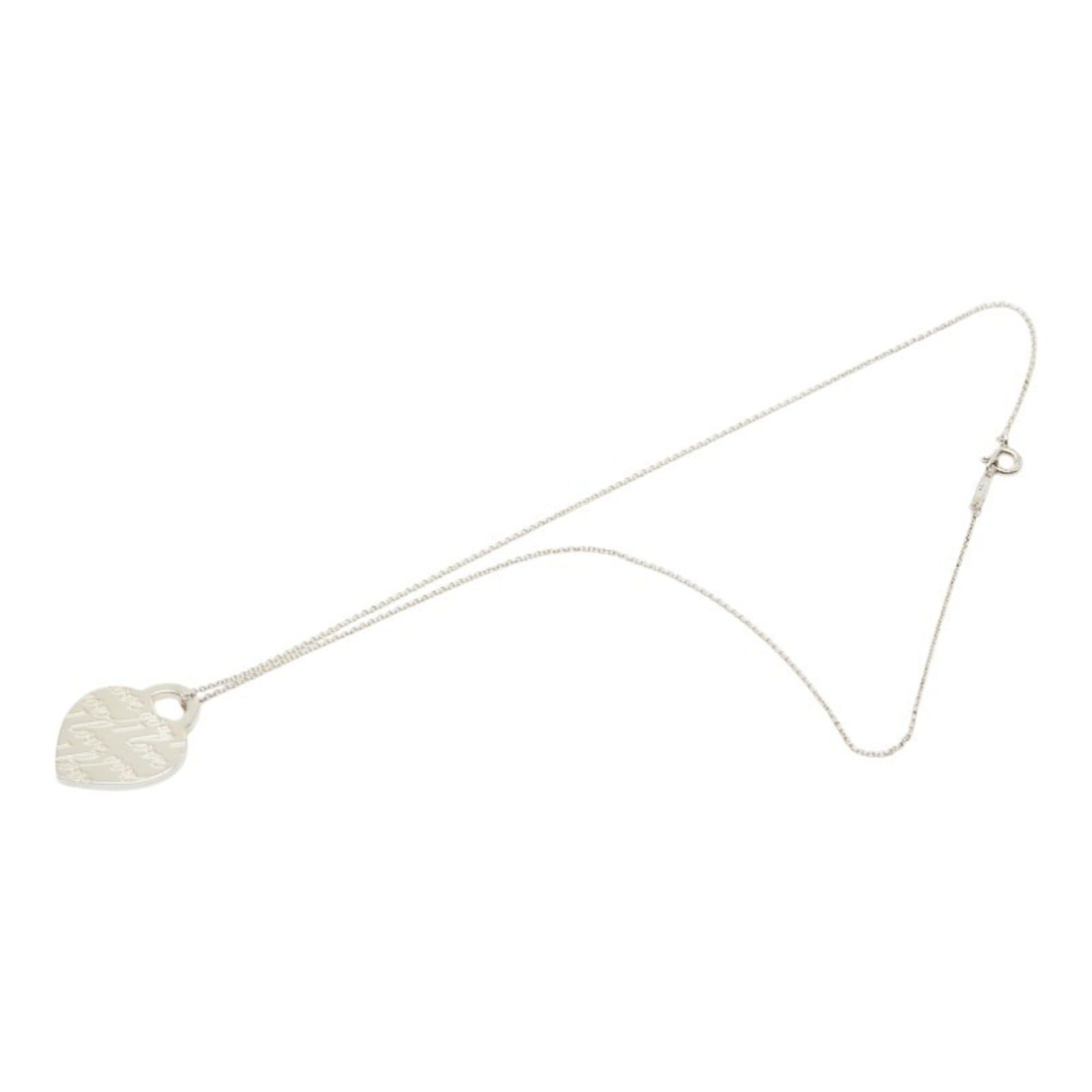 Tiffany & Co. Tiffany & Co. Notes Heart Tag Pendant Necklace, SV925 Silver, Women's. Size ONE SIZE - 2 Thumbnail