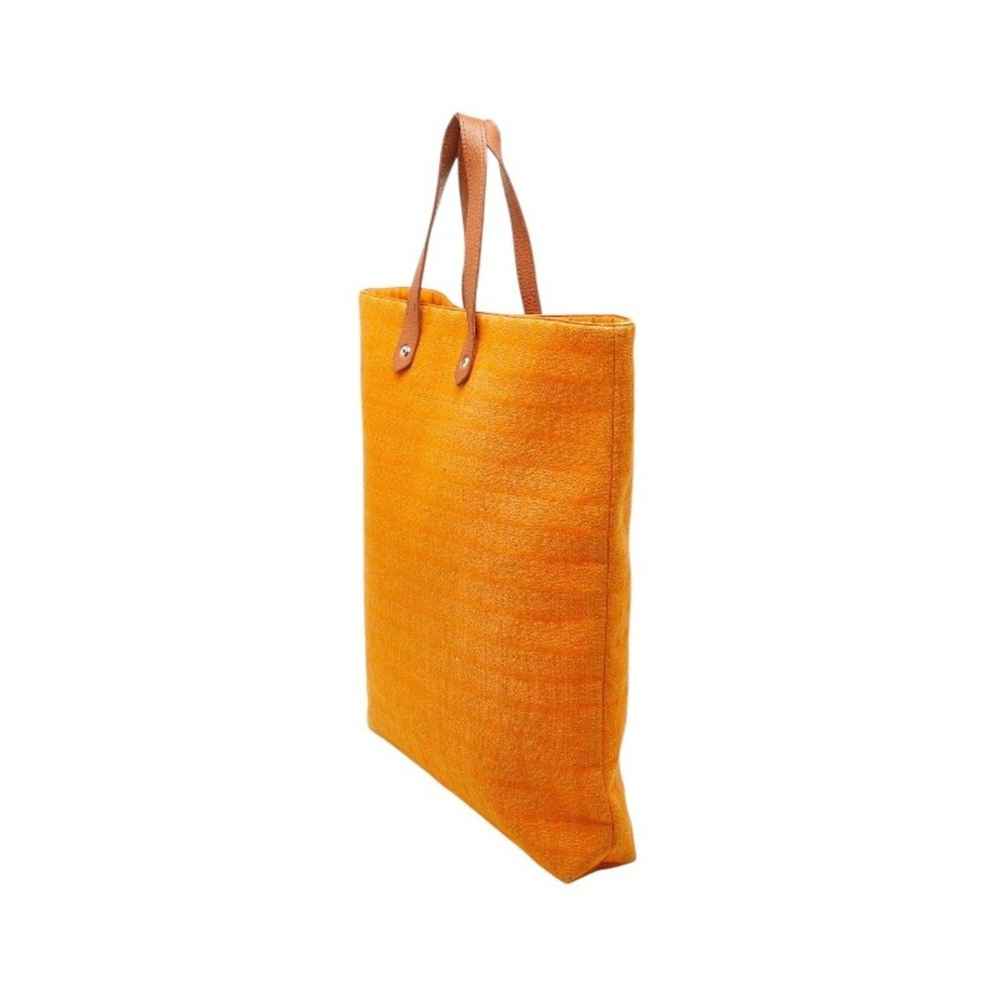Hermes Hermes Amedaba Diago GM Tote Bag Handbag Orange Wool Cotton Women's HERMES Size ONE SIZE - 2 Thumbnail