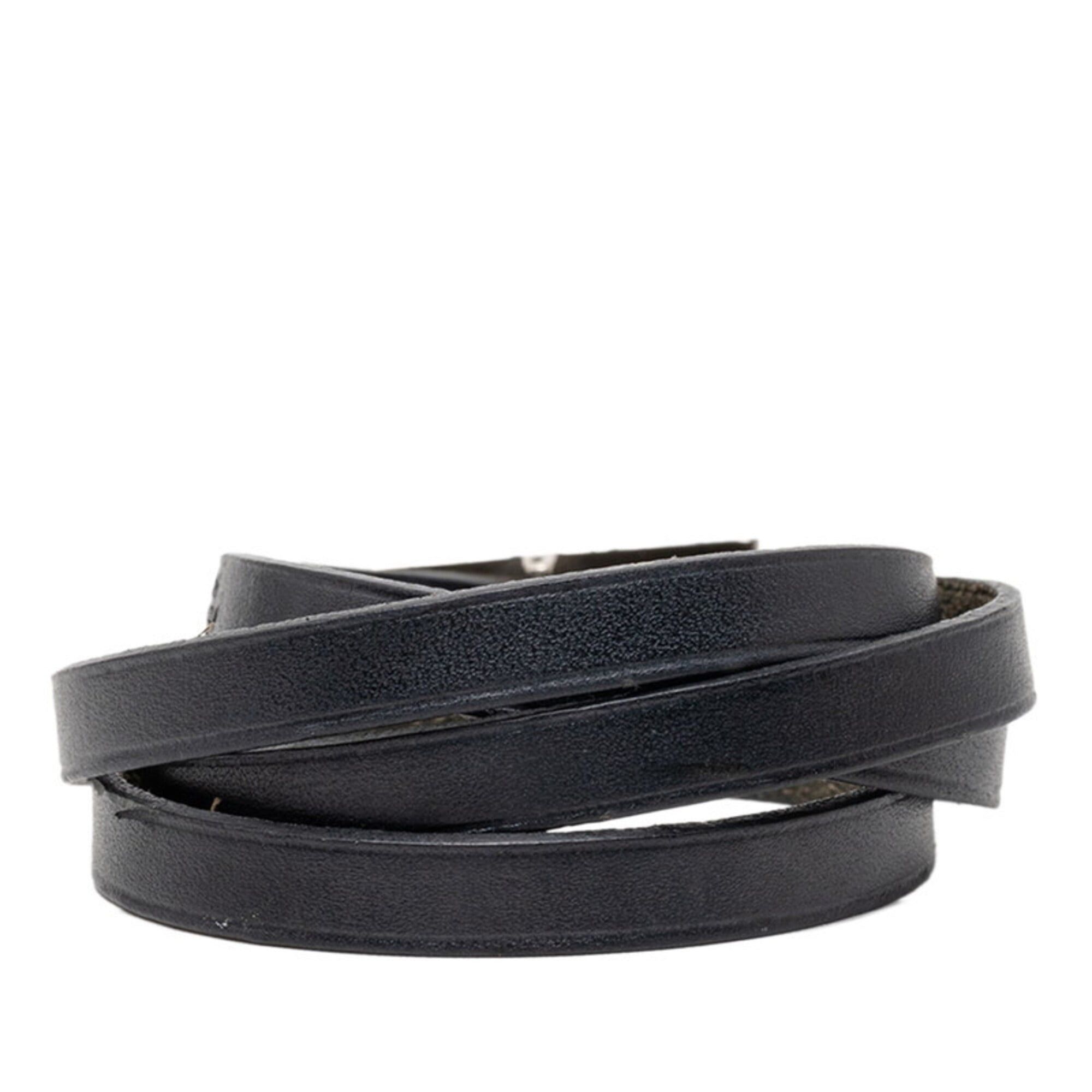 Hermes Hermes Api 4-strand long bracelet, black leather, women's. Size ONE SIZE - 3 Thumbnail