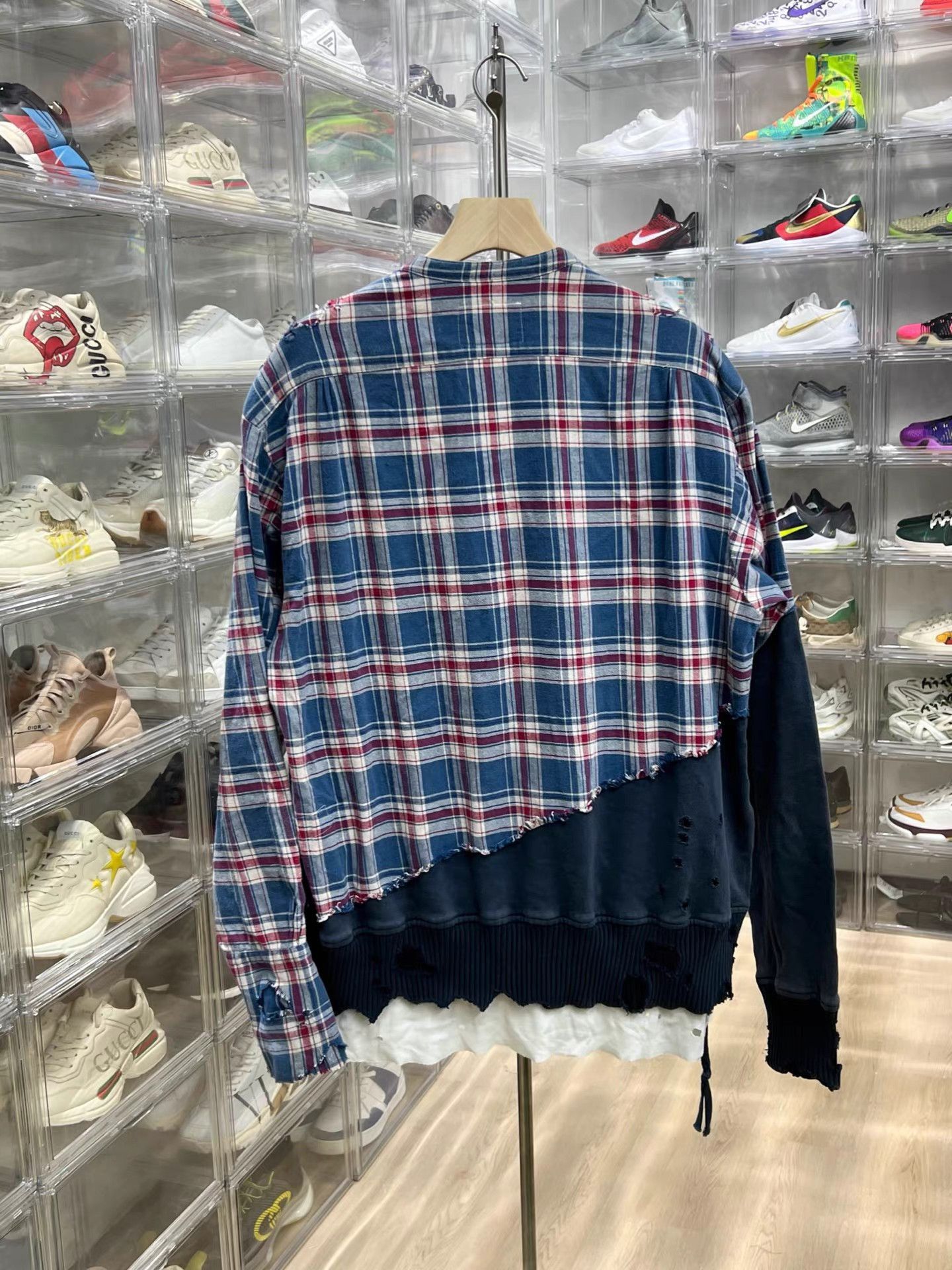 Greg Lauren Blue Plaid Button-Up Shirt XL Size US XL / EU 56 / 4 - 6 Thumbnail