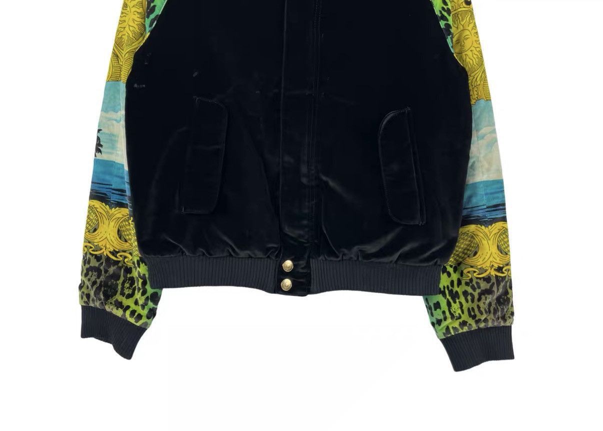 Versace Black Printed Sleeve Bomber Jacket Size US M / EU 48-50 / 2 - 4 Thumbnail