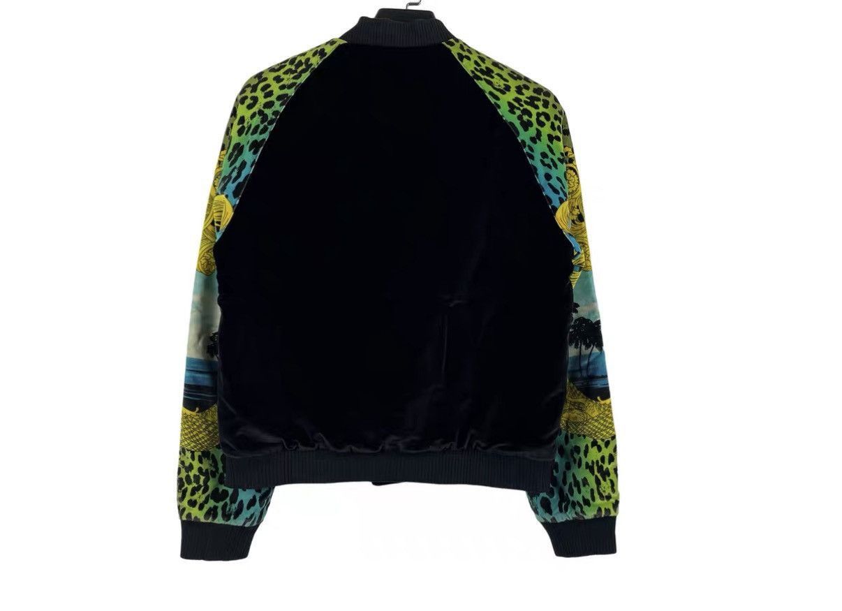 Versace Black Printed Sleeve Bomber Jacket Size US M / EU 48-50 / 2 - 2 Thumbnail