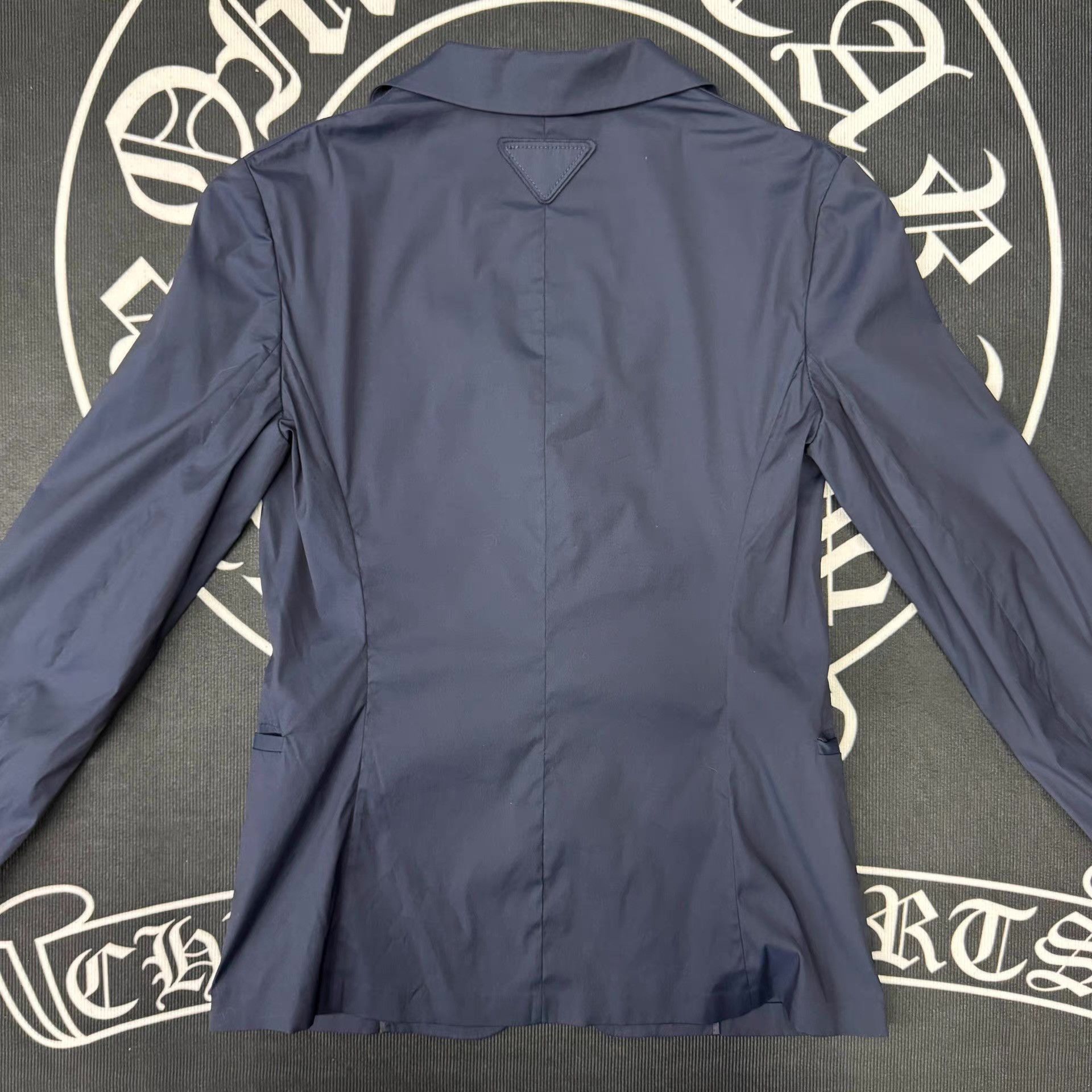 Prada Blue Button-Front Blazer with Long Sleeves Size US M / EU 48-50 / 2 - 3 Thumbnail