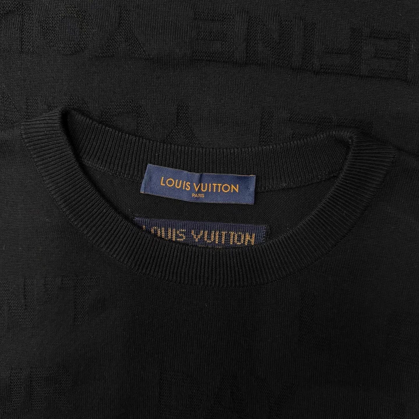 Louis Vuitton Black Textured Short-Sleeve Shirt Size US XXL / EU 58 / 5 - 3 Thumbnail