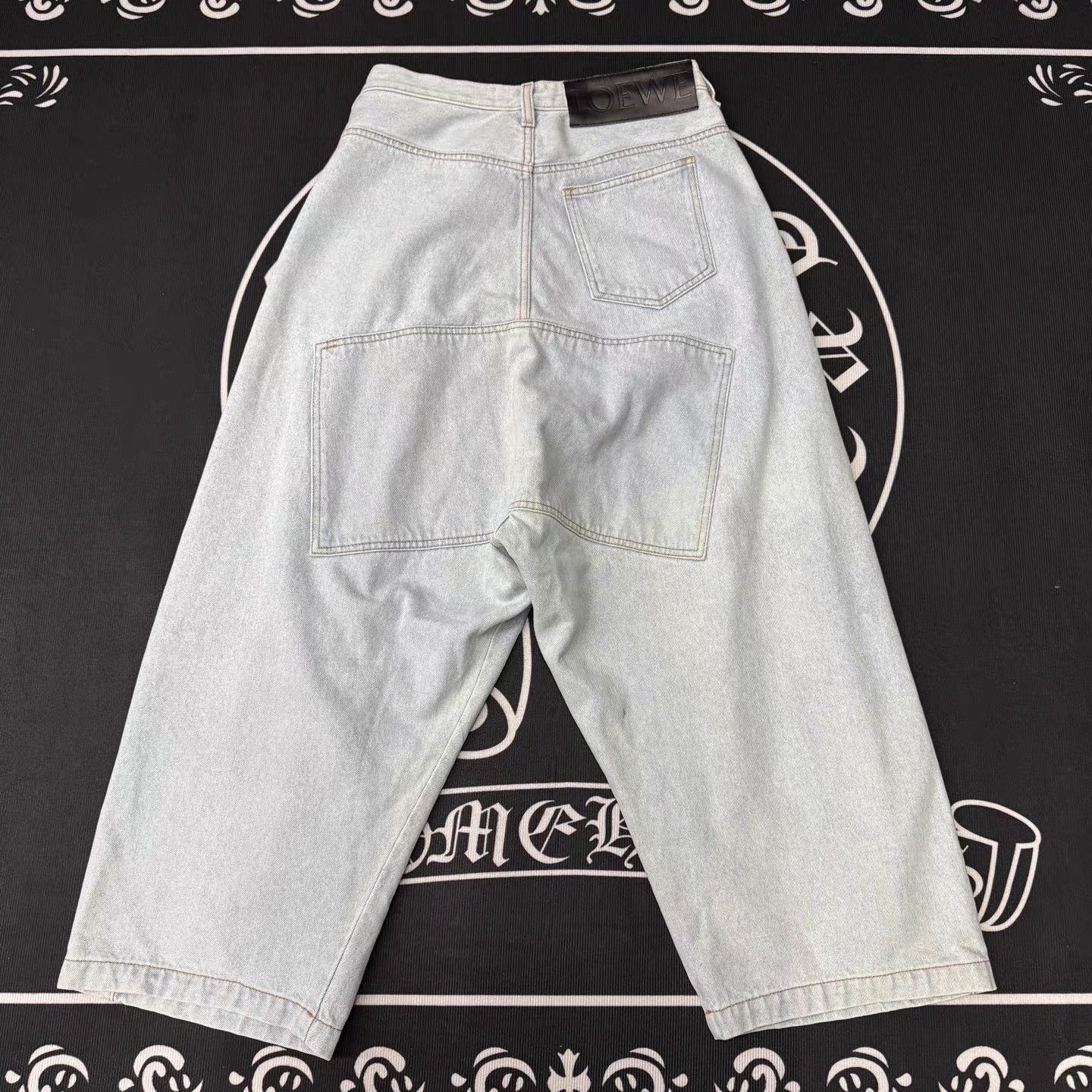 Loewe Blue Denim Wide-Leg Pants Size 36 Size US 36 / EU 52 - 2 Thumbnail