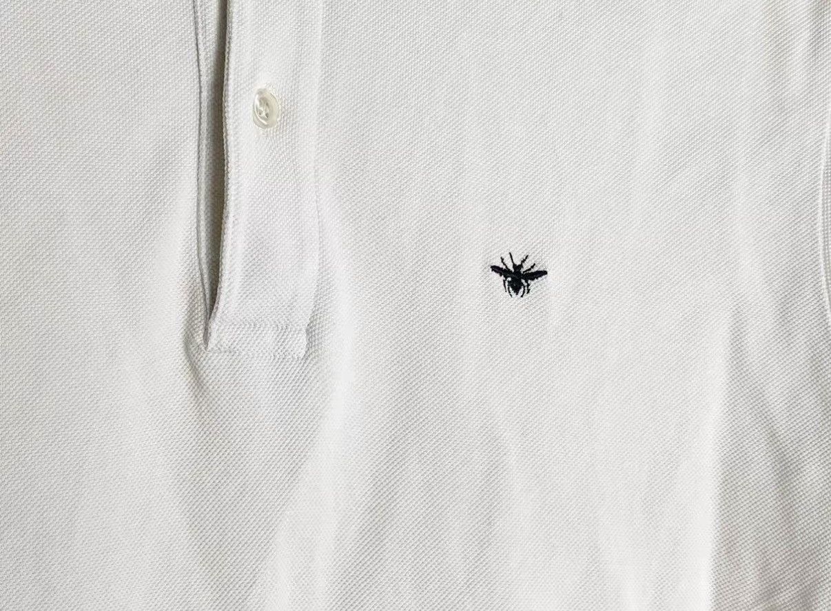 Dior White Short Sleeve Polo Shirt XL Size US XL / EU 56 / 4 - 5 Thumbnail