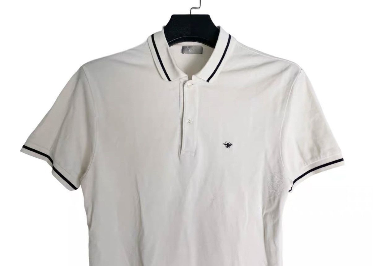 Dior White Short Sleeve Polo Shirt XL Size US XL / EU 56 / 4 - 3 Thumbnail