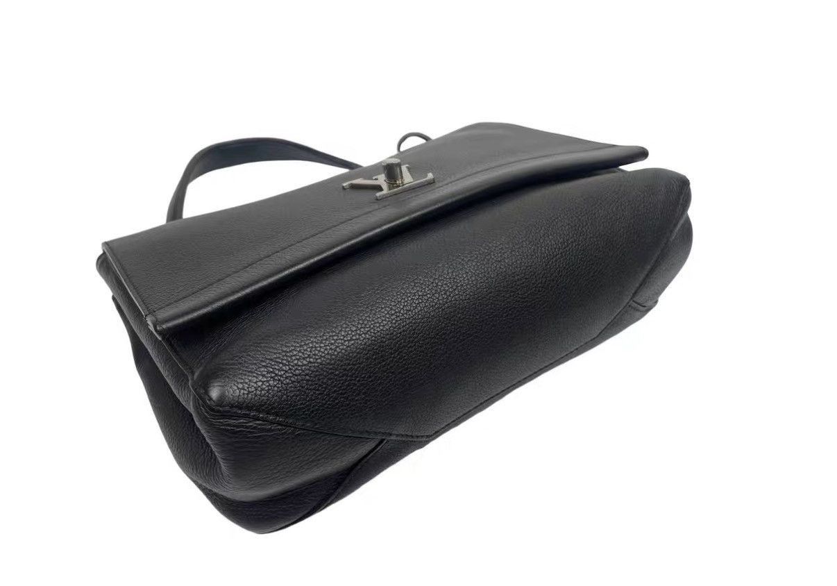 Louis Vuitton Black Leather Structured Handbag with Top Handles Size ONE SIZE - 5 Thumbnail