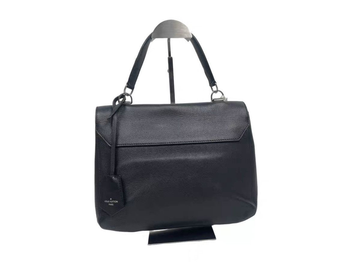 Louis Vuitton Black Leather Structured Handbag with Top Handles Size ONE SIZE - 2 Thumbnail