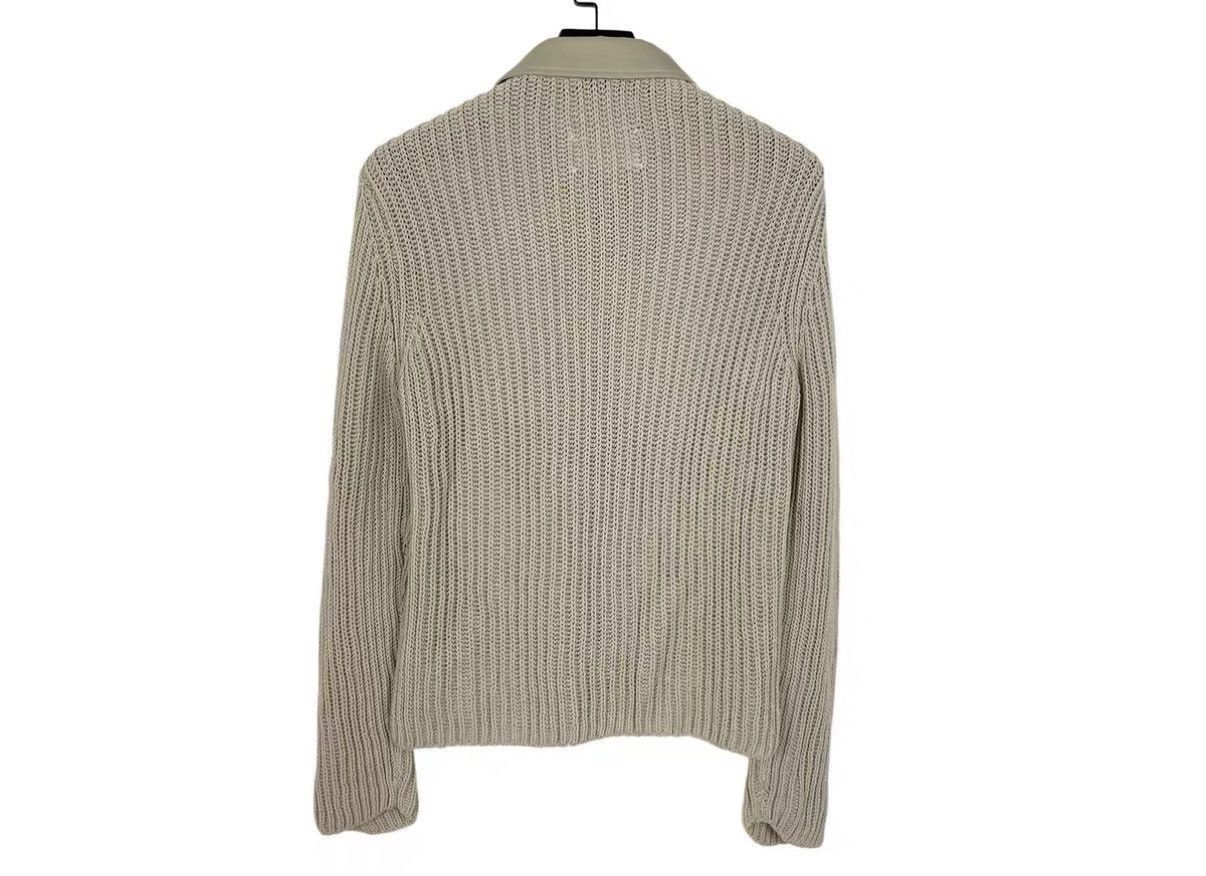 Maison Margiela Beige Button-Up Top with Knit Sleeves Size US S / EU 44-46 / 1 - 2 Thumbnail