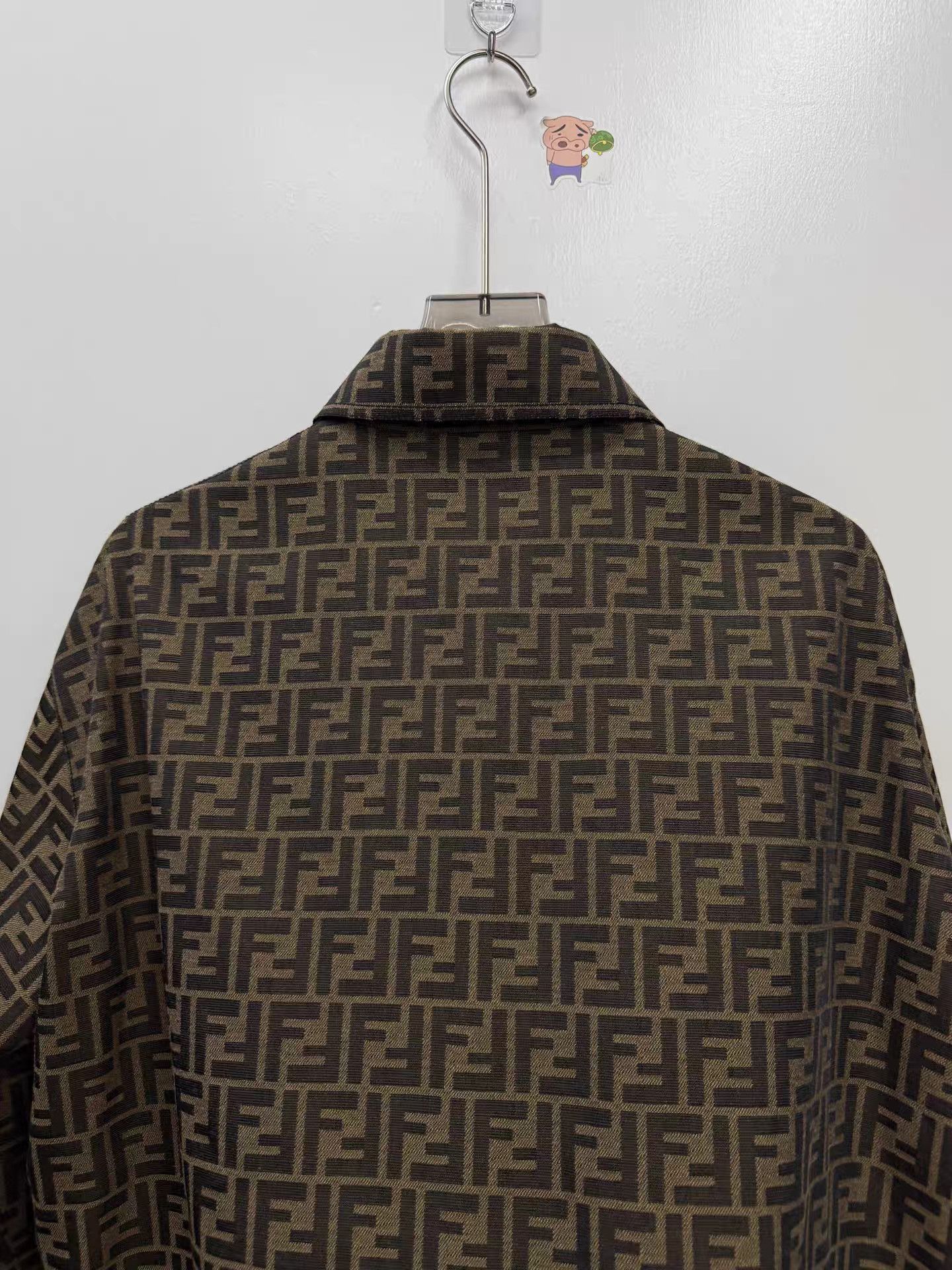 Fendi Brown Patterned Long Sleeve Button-Up Shirt XS Size US XS / EU 42 / 0 - 5 Thumbnail