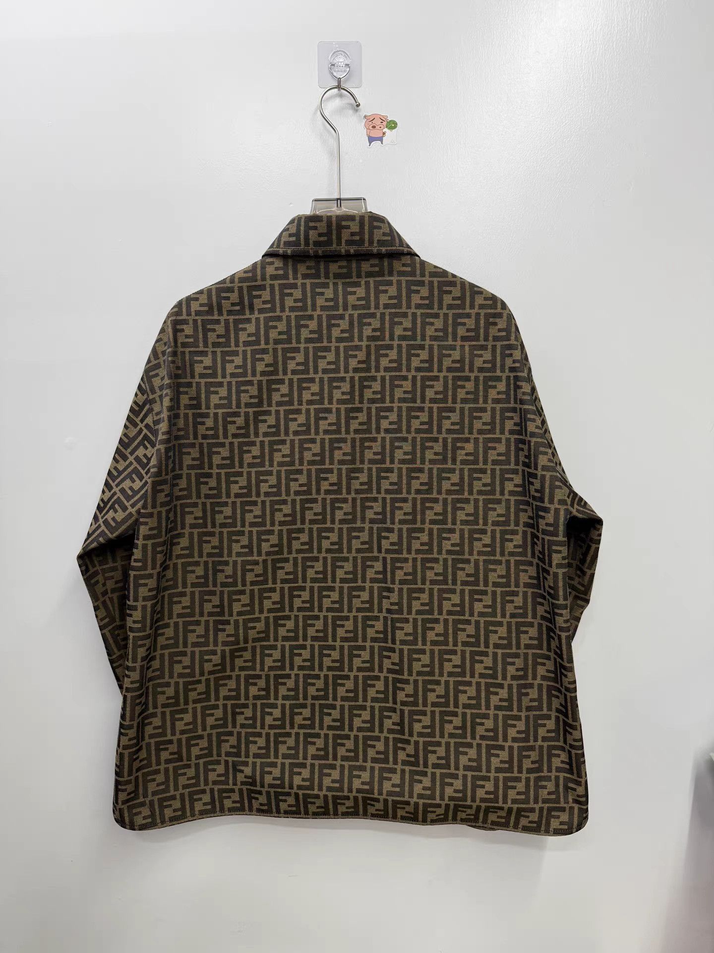 Fendi Brown Patterned Long Sleeve Button-Up Shirt XS Size US XS / EU 42 / 0 - 4 Thumbnail