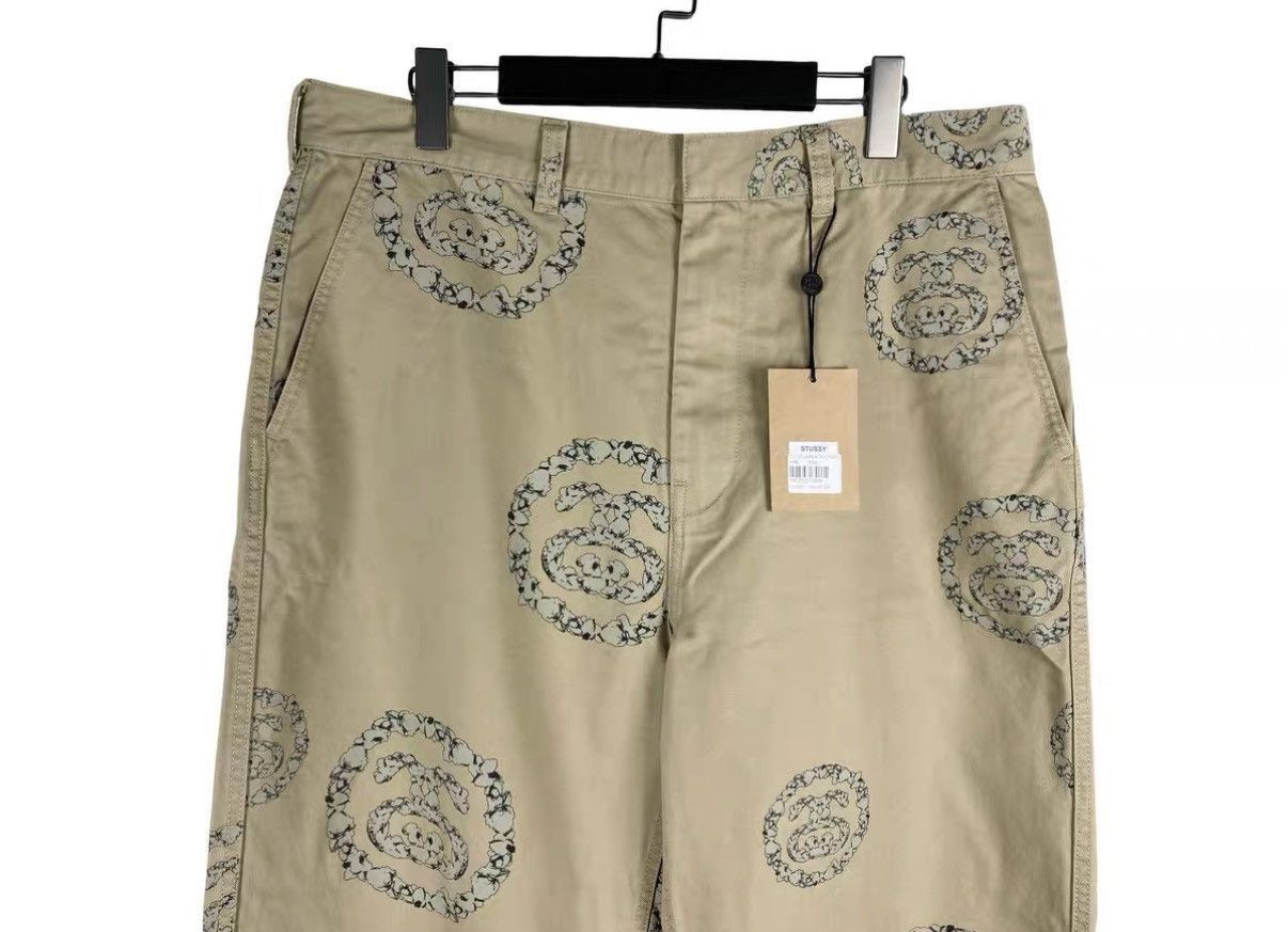 Stussy Beige Patterned Casual Pants Size 34 Size US 34 / EU 50 - 3 Thumbnail