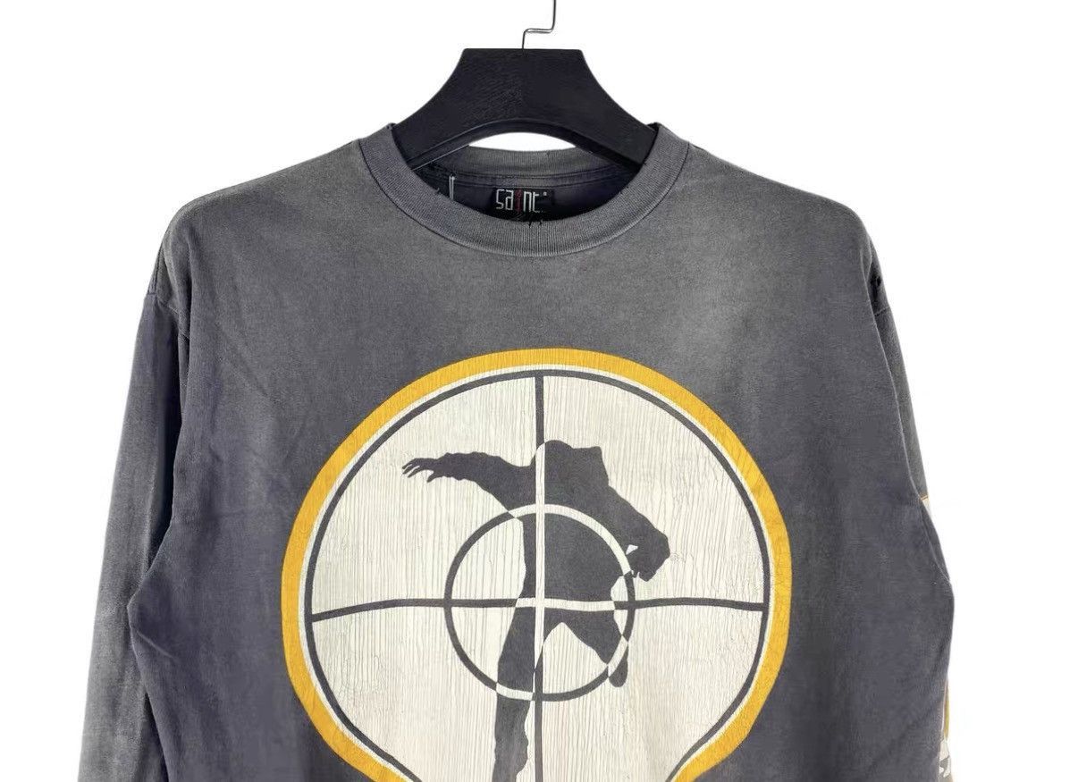 Saint Michael Gray Long Sleeve Graphic Shirt Size US S / EU 44-46 / 1 - 3 Thumbnail