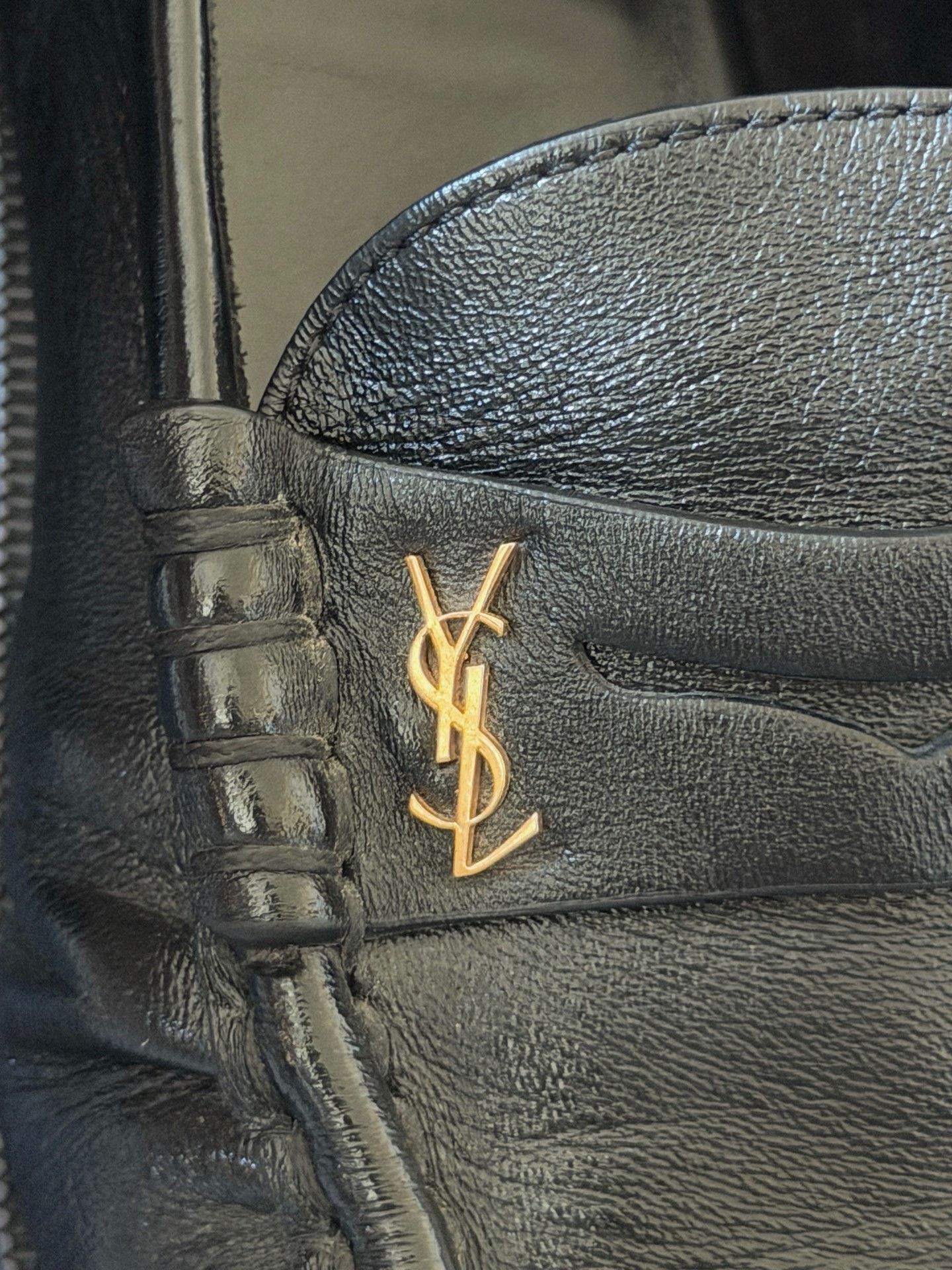 Yves Saint Laurent YSL Eel Skin Loafers Size US 6 / IT 36 - 7 Thumbnail