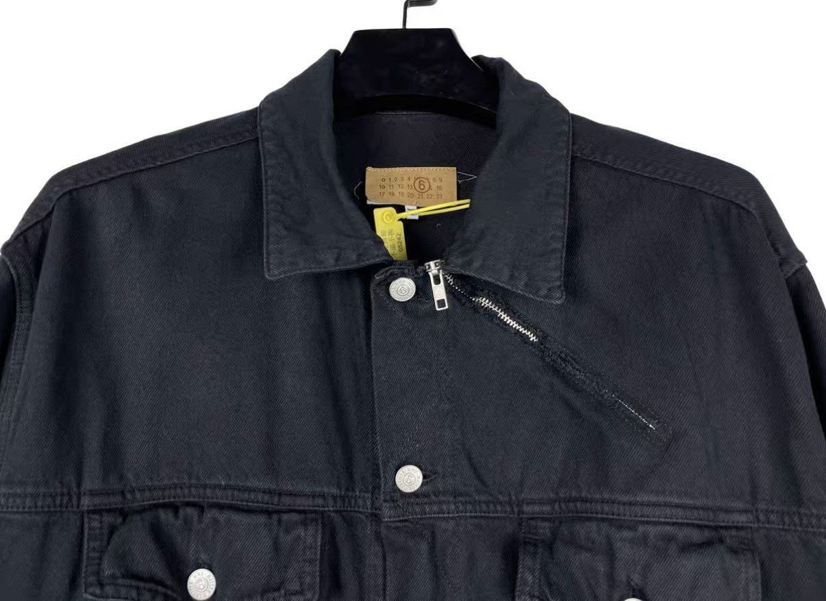 Maison Margiela Black Denim Jacket with Button Front and Pockets Size US S / EU 44-46 / 1 - 3 Thumbnail