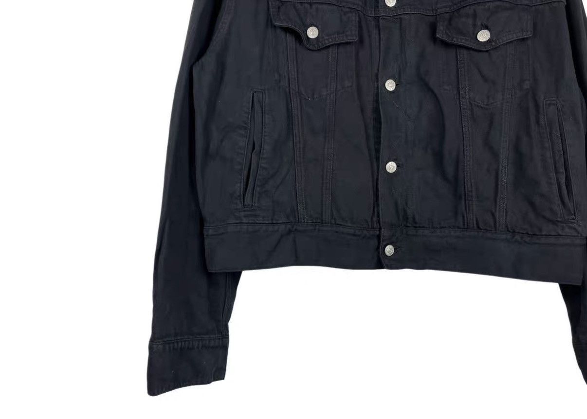 Maison Margiela Black Denim Jacket with Button Front and Pockets Size US S / EU 44-46 / 1 - 5 Thumbnail