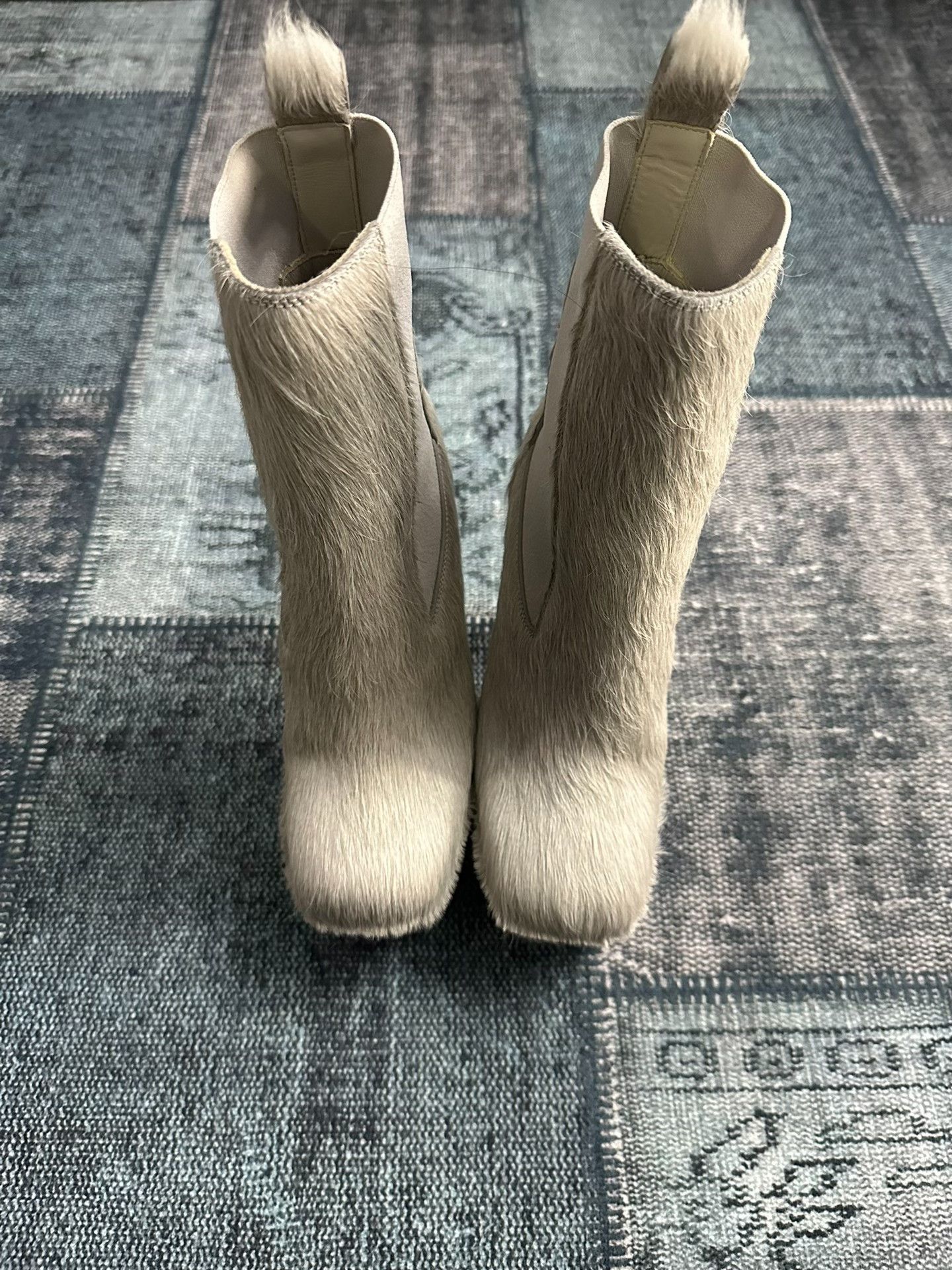 Rick Owens Rick Owens 22FW Gray Horsehair Kiss Boots Size US 7 / IT 37 - 4 Thumbnail