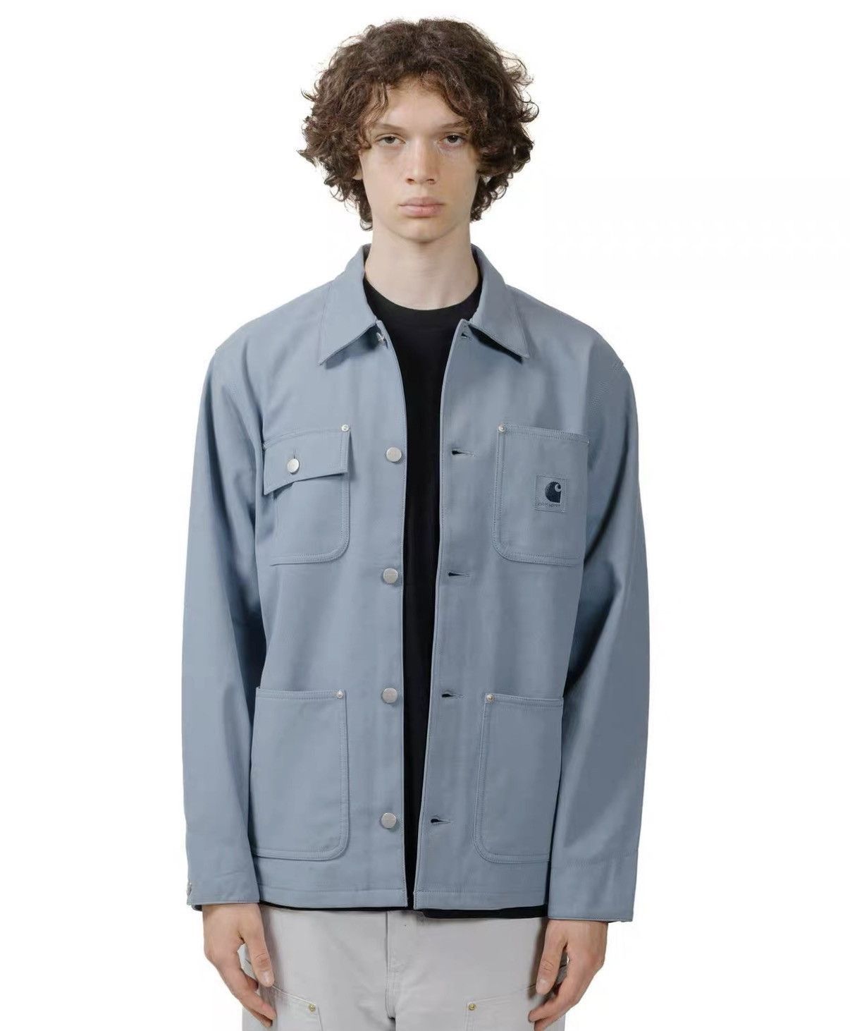 Carhartt Blue Button-Front Utility Jacket Size US M / EU 48-50 / 2 - 7 Thumbnail