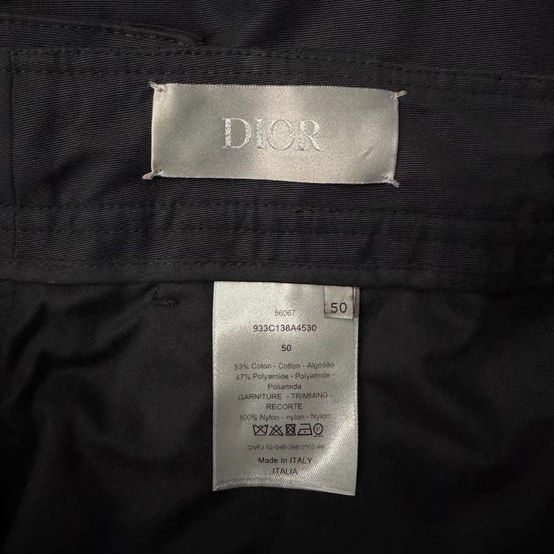 Dior Black Cargo Pants with Utility Pockets Size US 34 / EU 50 - 2 Thumbnail