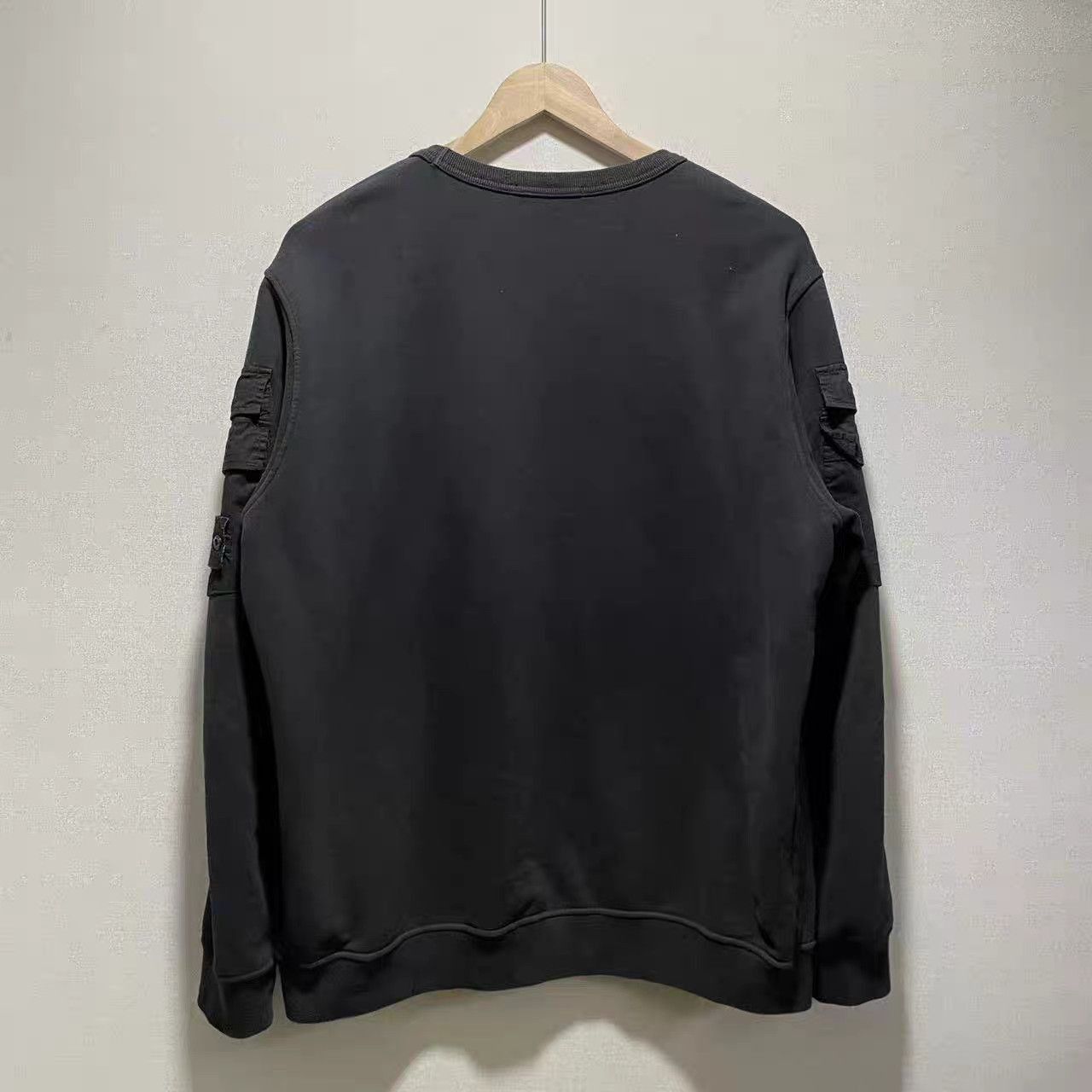 Stone Island Black Long Sleeve Sweatshirt with Cargo Pockets Size US XXL / EU 58 / 5 - 2 Thumbnail