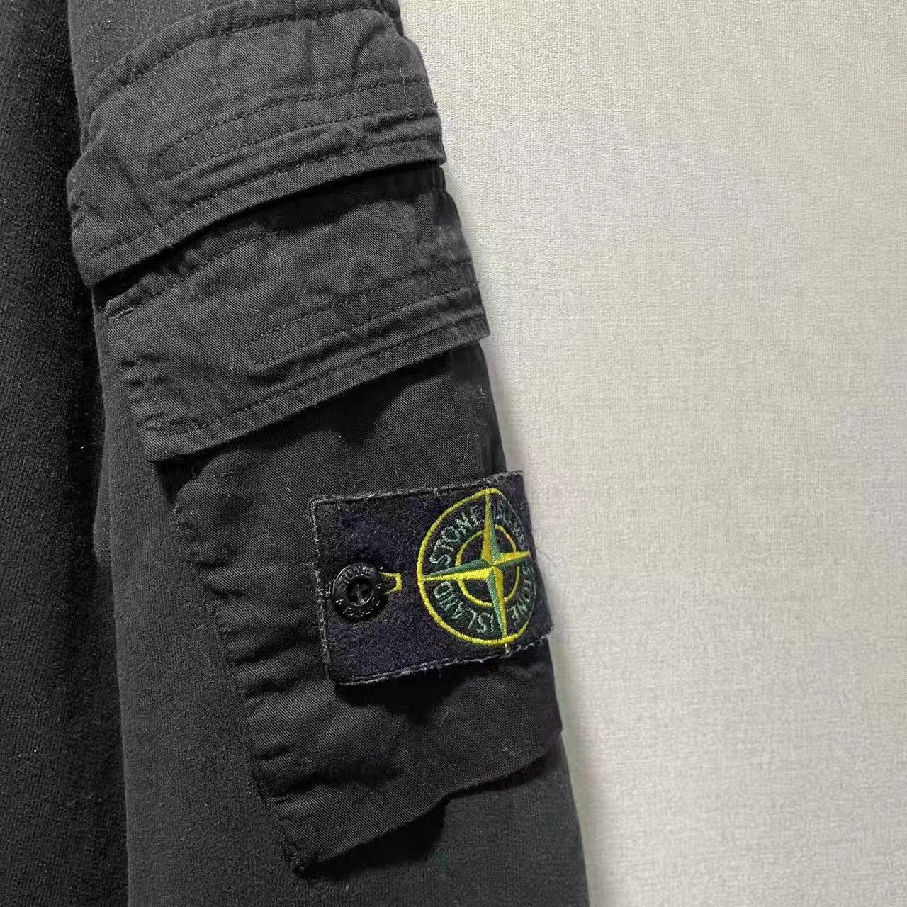 Stone Island Black Long Sleeve Sweatshirt with Cargo Pockets Size US XXL / EU 58 / 5 - 4 Thumbnail