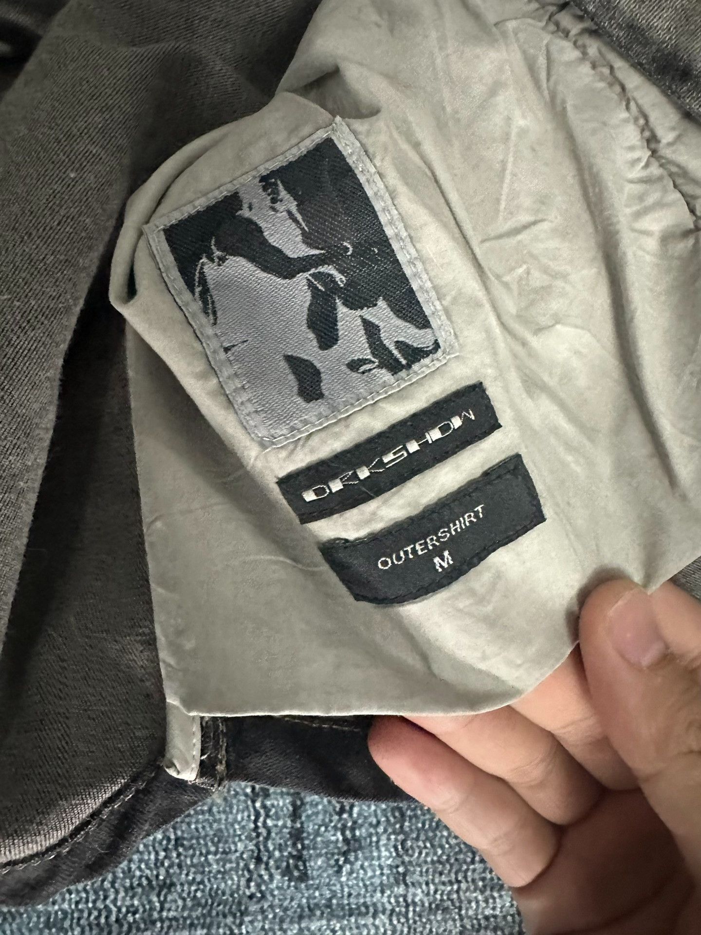 Rick Owens Drkshdw Rick Owens Waxed Panel Jacket Size US M / EU 48-50 / 2 - 8 Thumbnail