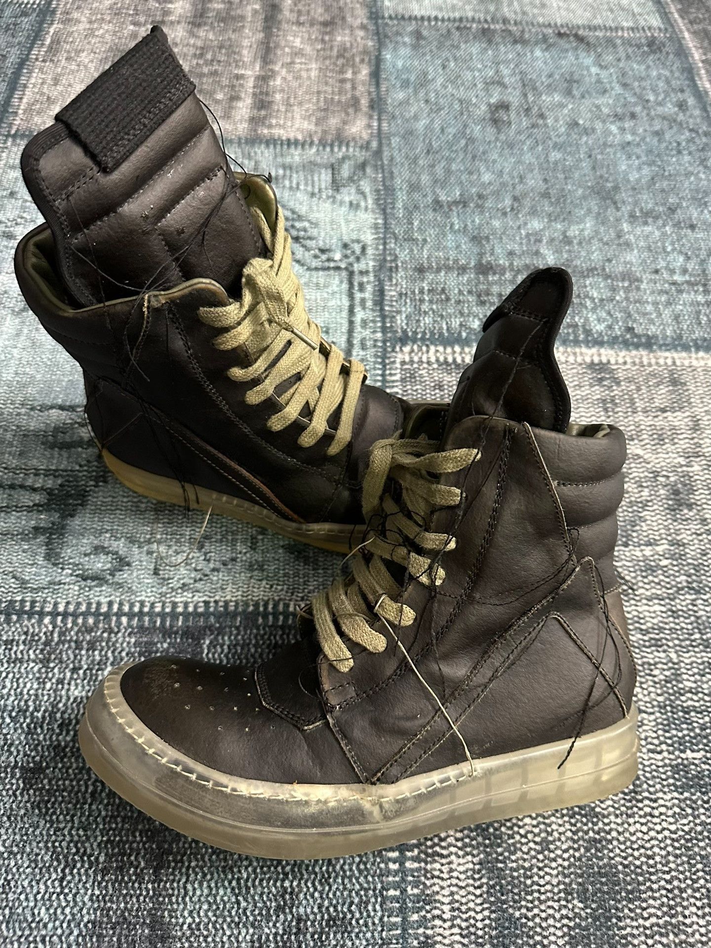 Rick Owens Rick Owens Black Phantom Tassel Inverted Triangle 36 Size US 5 / EU 37 - 3 Thumbnail