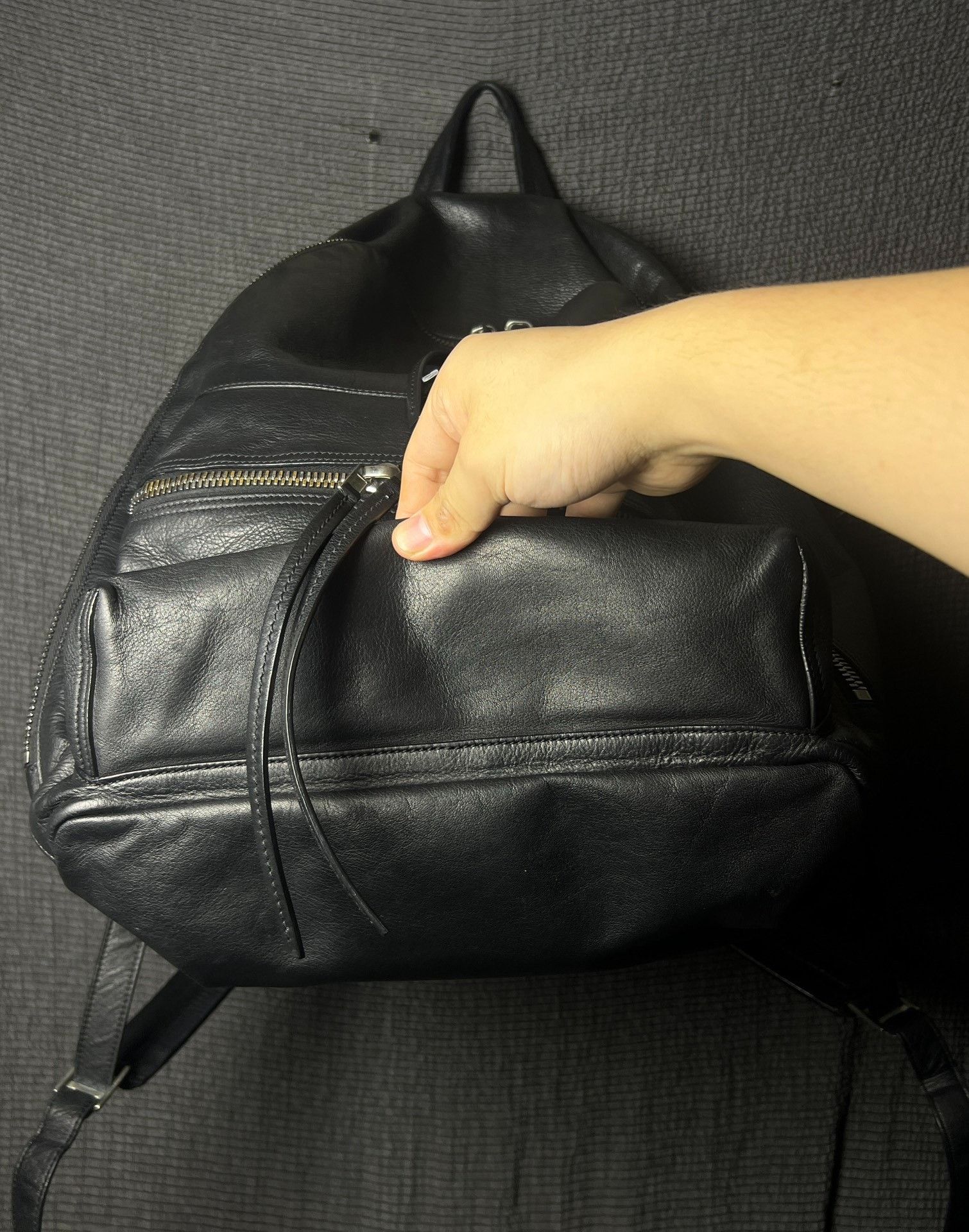 Rick Owens Rick Owens 18ss Pebbled Leather Backpack Size ONE SIZE - 7 Thumbnail