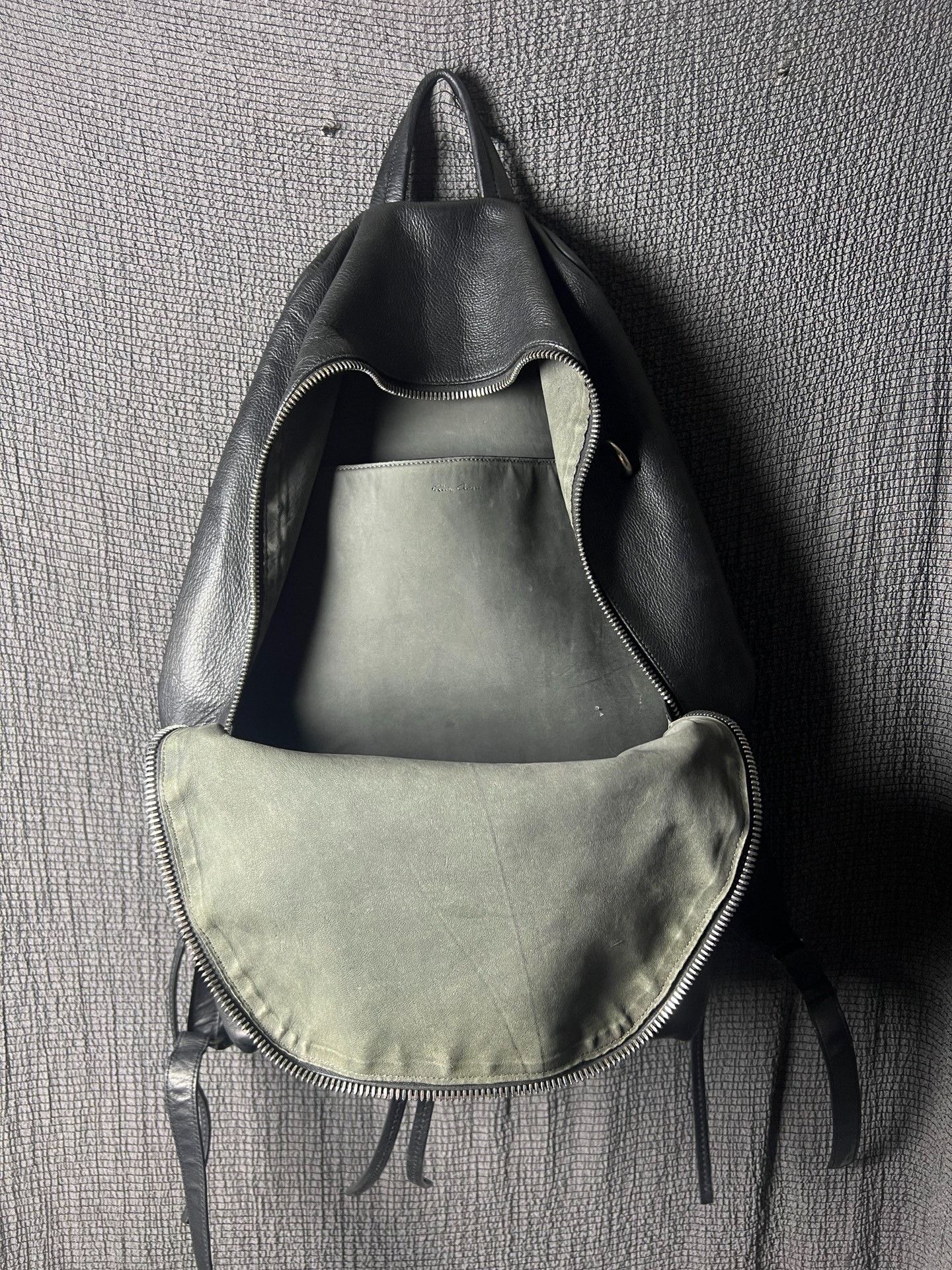 Rick Owens Rick Owens 18ss Pebbled Leather Backpack Size ONE SIZE - 3 Thumbnail