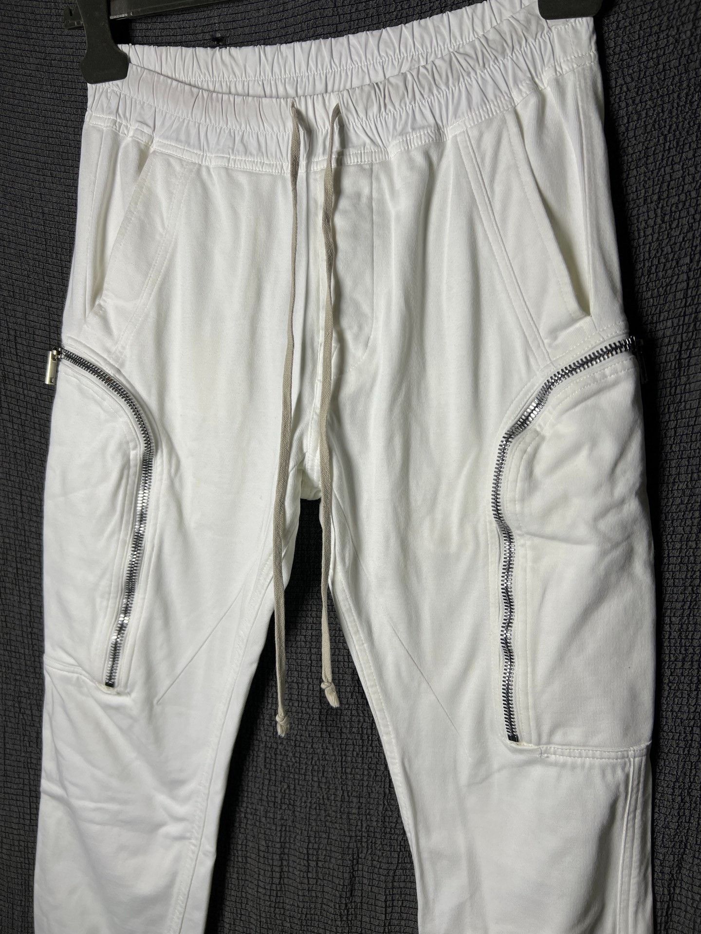 Rick Owens Rick Owens 20ss White Cargo Jogger Pants Size US 32 / EU 48 - 2 Thumbnail