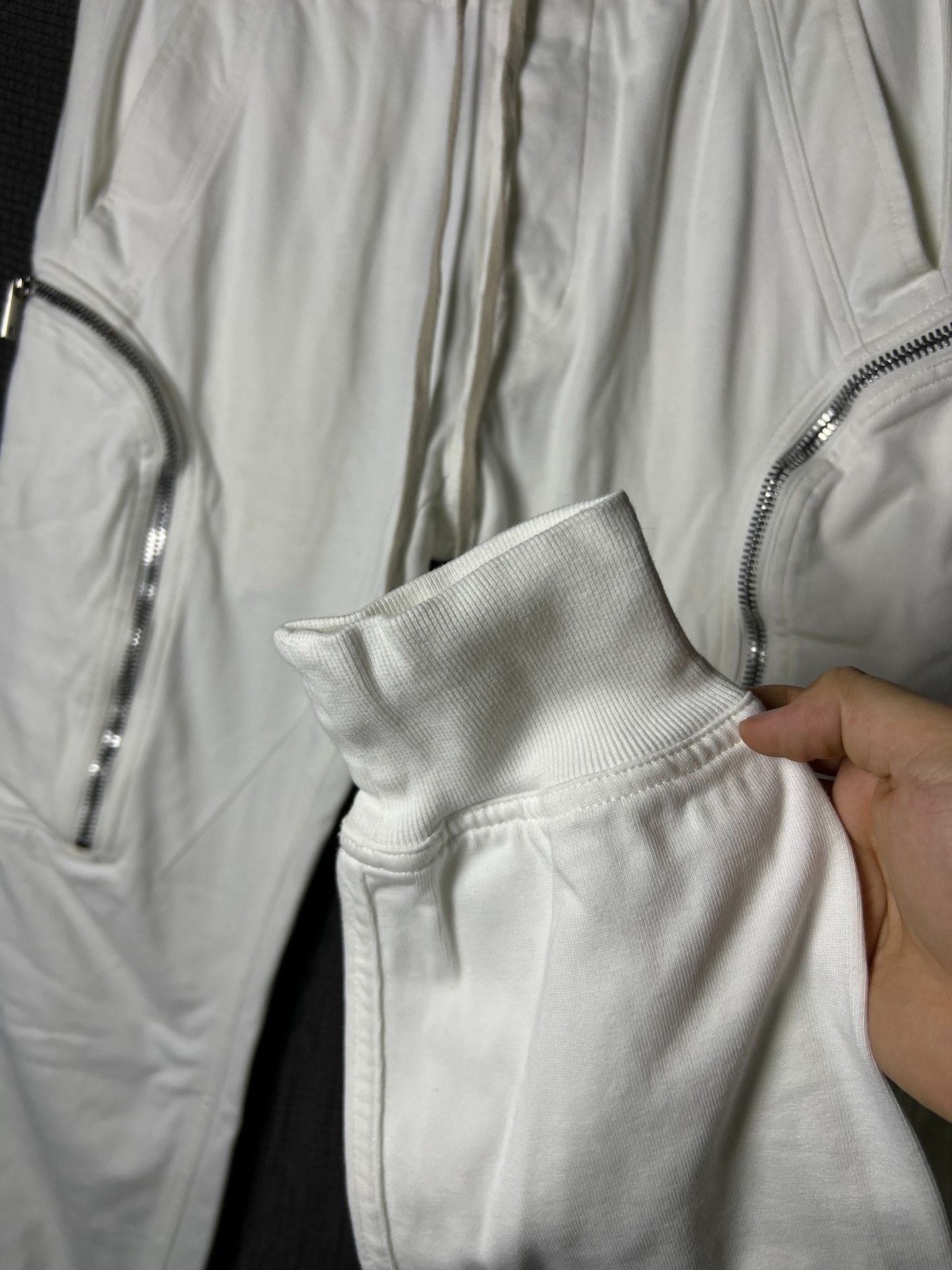 Rick Owens Rick Owens 20ss White Cargo Jogger Pants Size US 32 / EU 48 - 3 Thumbnail