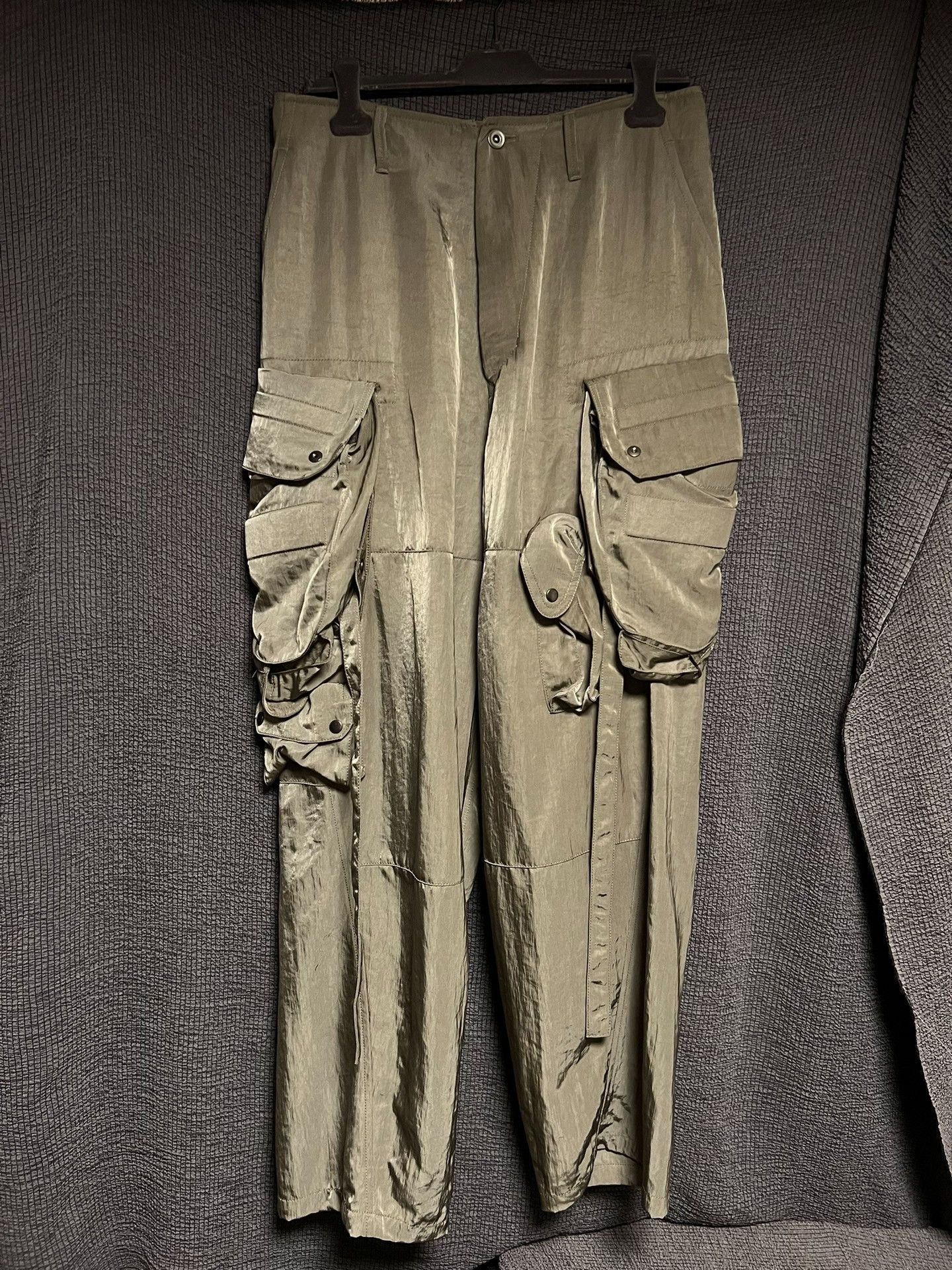 Julius Julius_7 Military Green Shell Pants Size US 32 / EU 48 - 2 Thumbnail