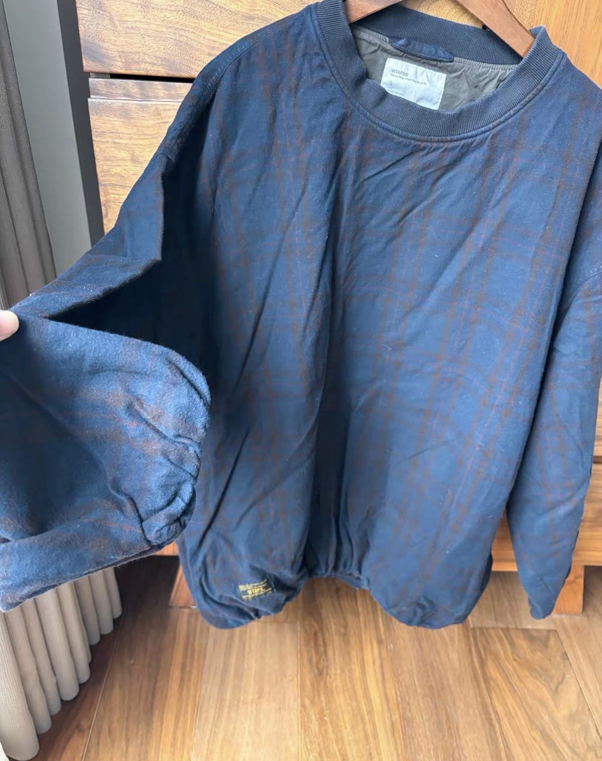 Wtaps Blue Long-Sleeve Crewneck Sweatshirt Size US L / EU 52-54 / 3 - 2 Thumbnail