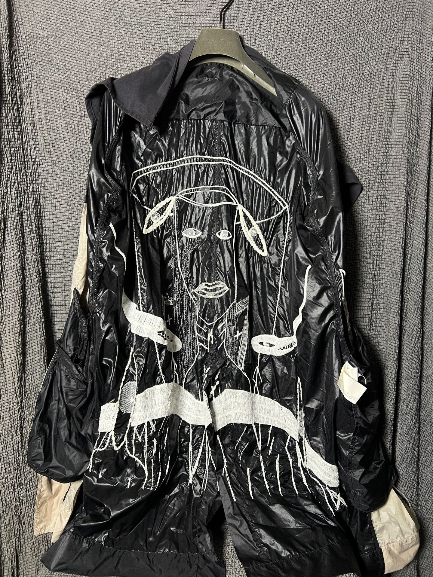 Rick Owens Rick Owens 15ss Runway Ghost Embroidery Coat Size US L / EU 52-54 / 3 - 8 Thumbnail