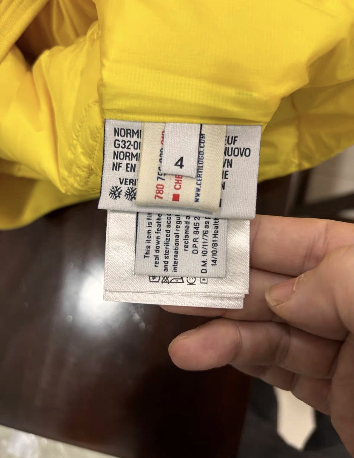 Moncler Yellow Quilted Puffer Vest - Size L Size US L / EU 52-54 / 3 - 6 Thumbnail