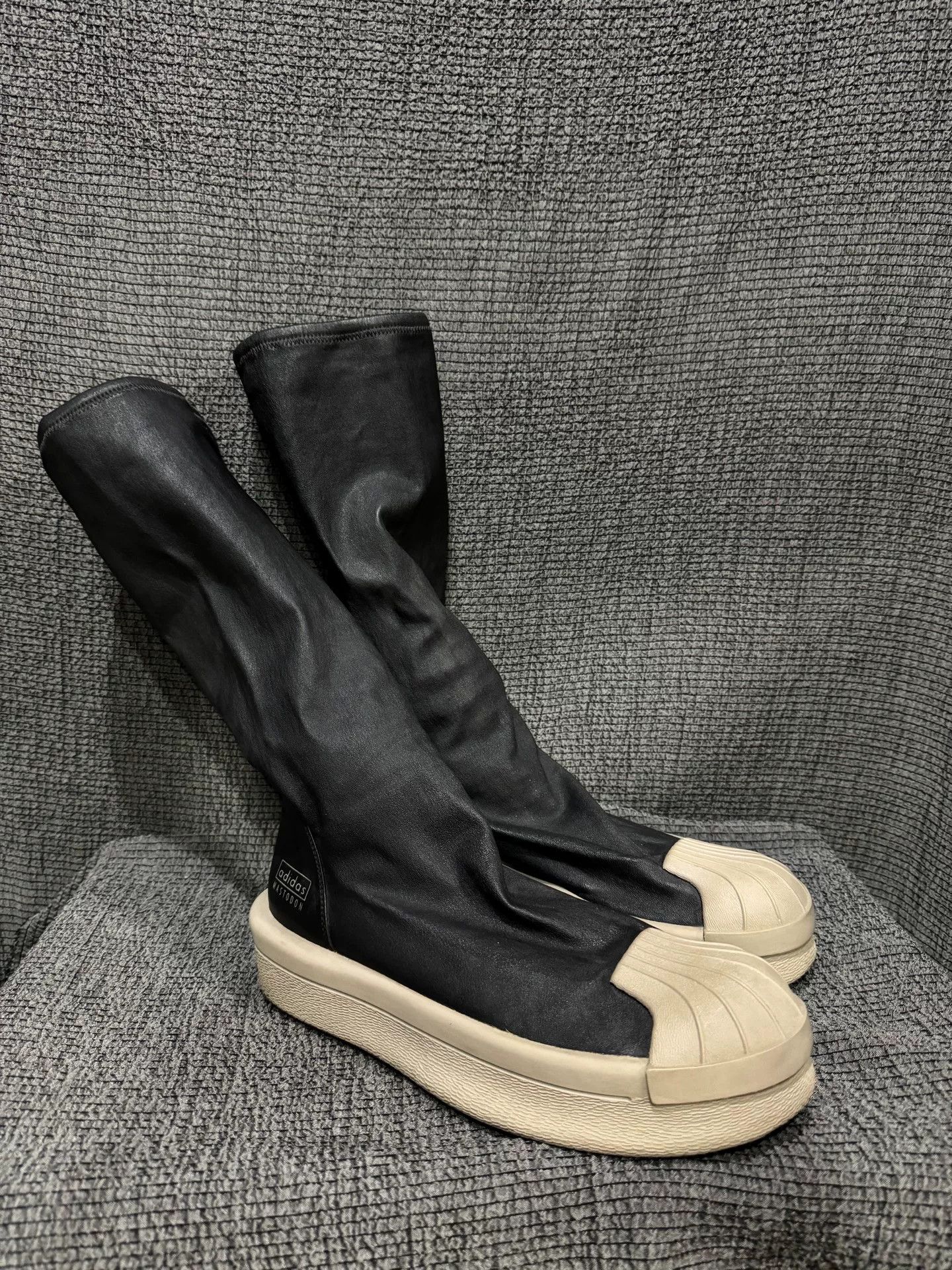 Rick Owens Rick Owens x Adidas High-Top Shell-Toe Boots Size US 7 / EU 40 - 2 Thumbnail